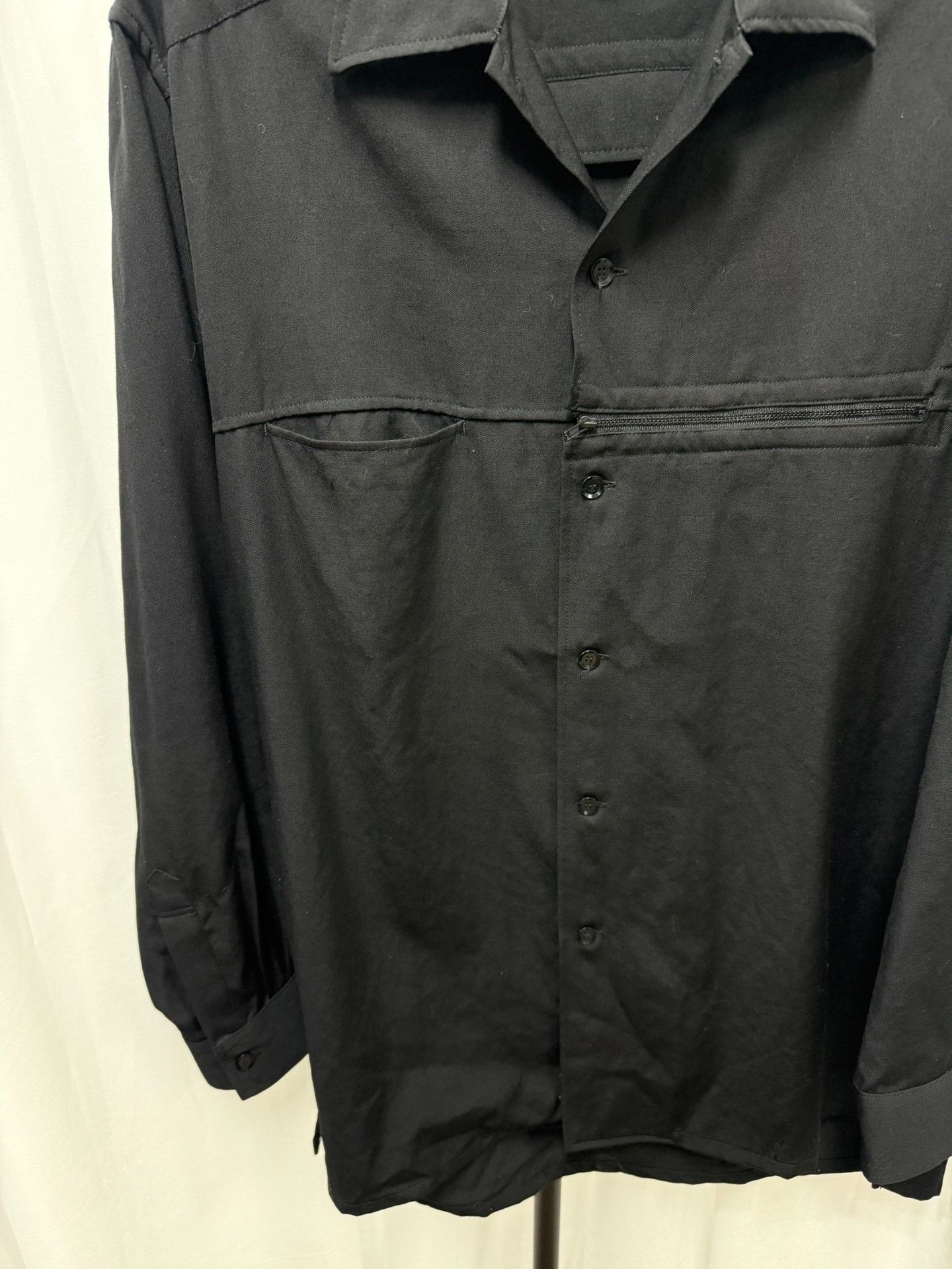 Yohji Yamamoto Yohji Yamamoto Pour Homme Deconstructed Wool Shirt Jacket Size US L / EU 52-54 / 3 - 3 Thumbnail