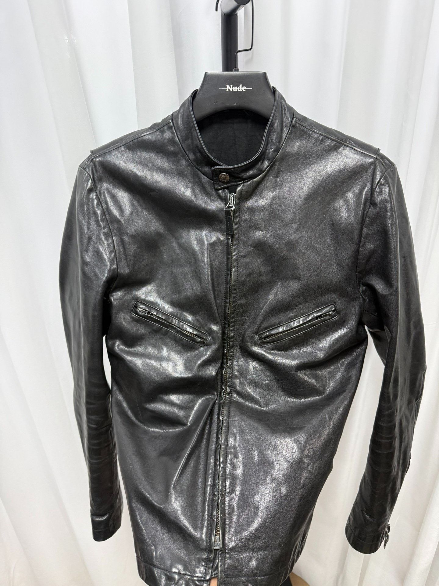 Helmut Lang Helmut Lang 03SS Inverted Zip Biker Jacket Size US S / EU 44-46 / 1 - 4 Thumbnail
