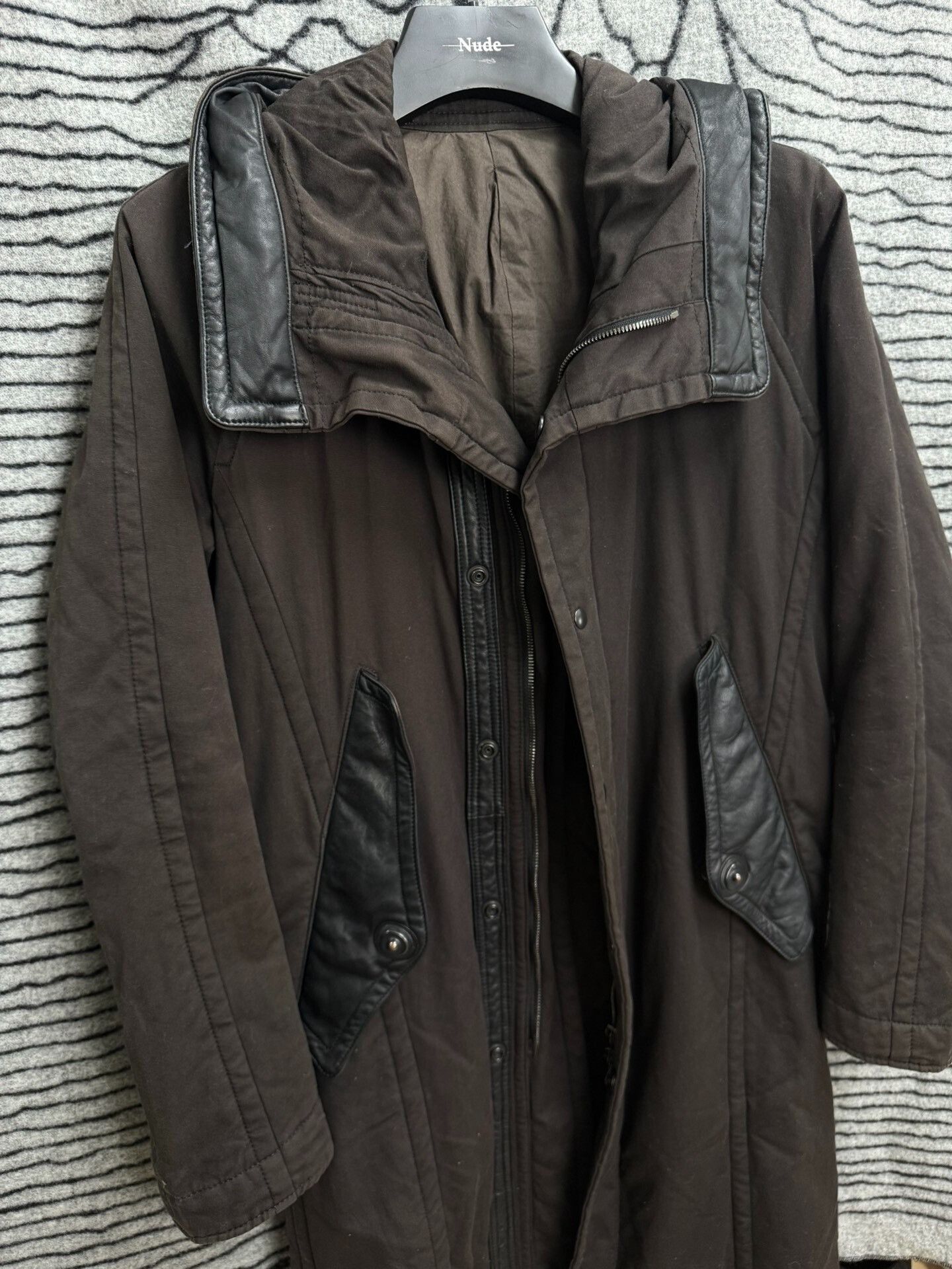 Julius Julius 7 08AW Sheepskin Panel Coat Size US S / EU 44-46 / 1 - 7 Thumbnail