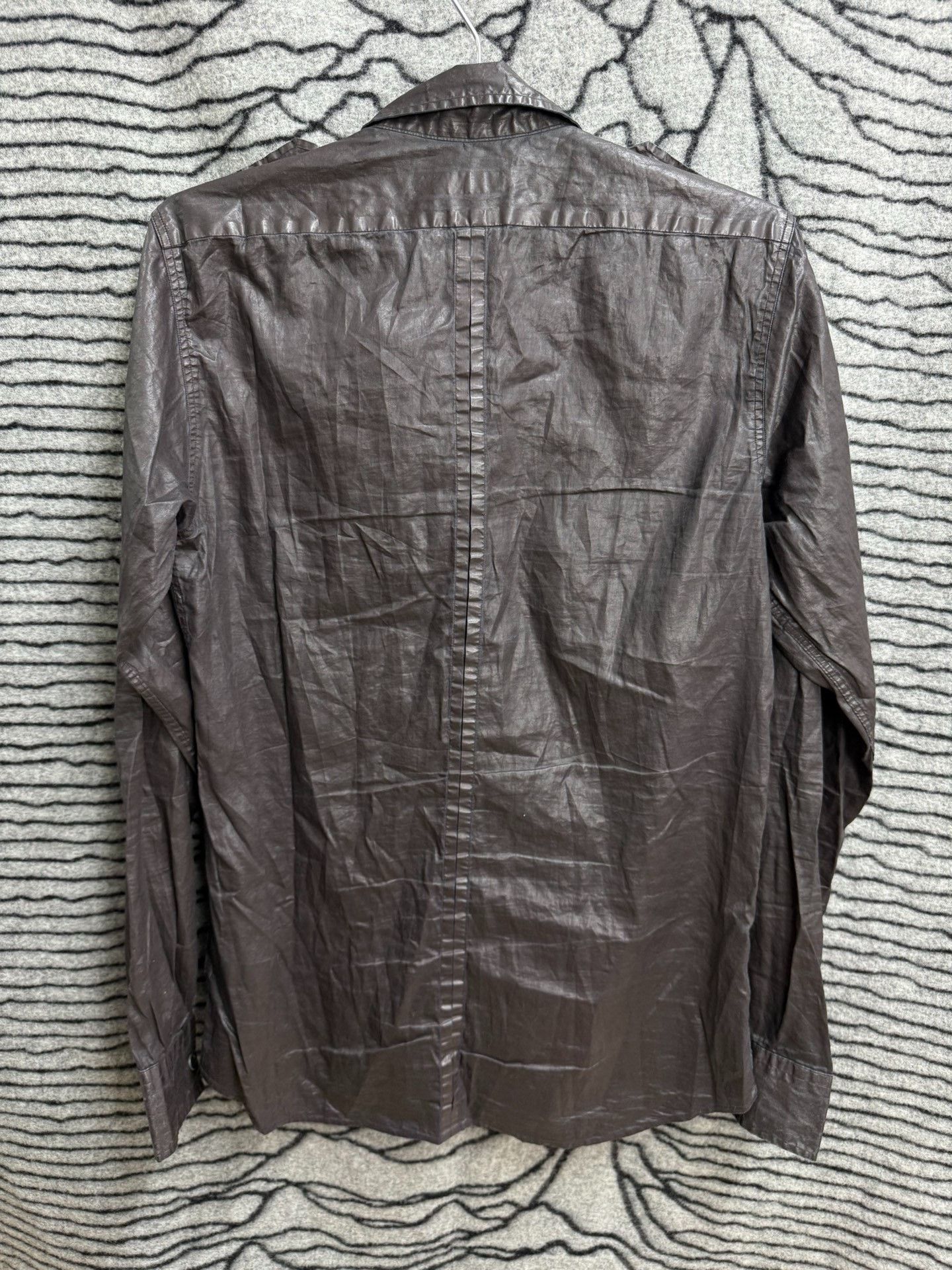 Dries Van Noten Dries van Noten Waxed Denim Shirt Size US S / EU 44-46 / 1 - 5 Thumbnail