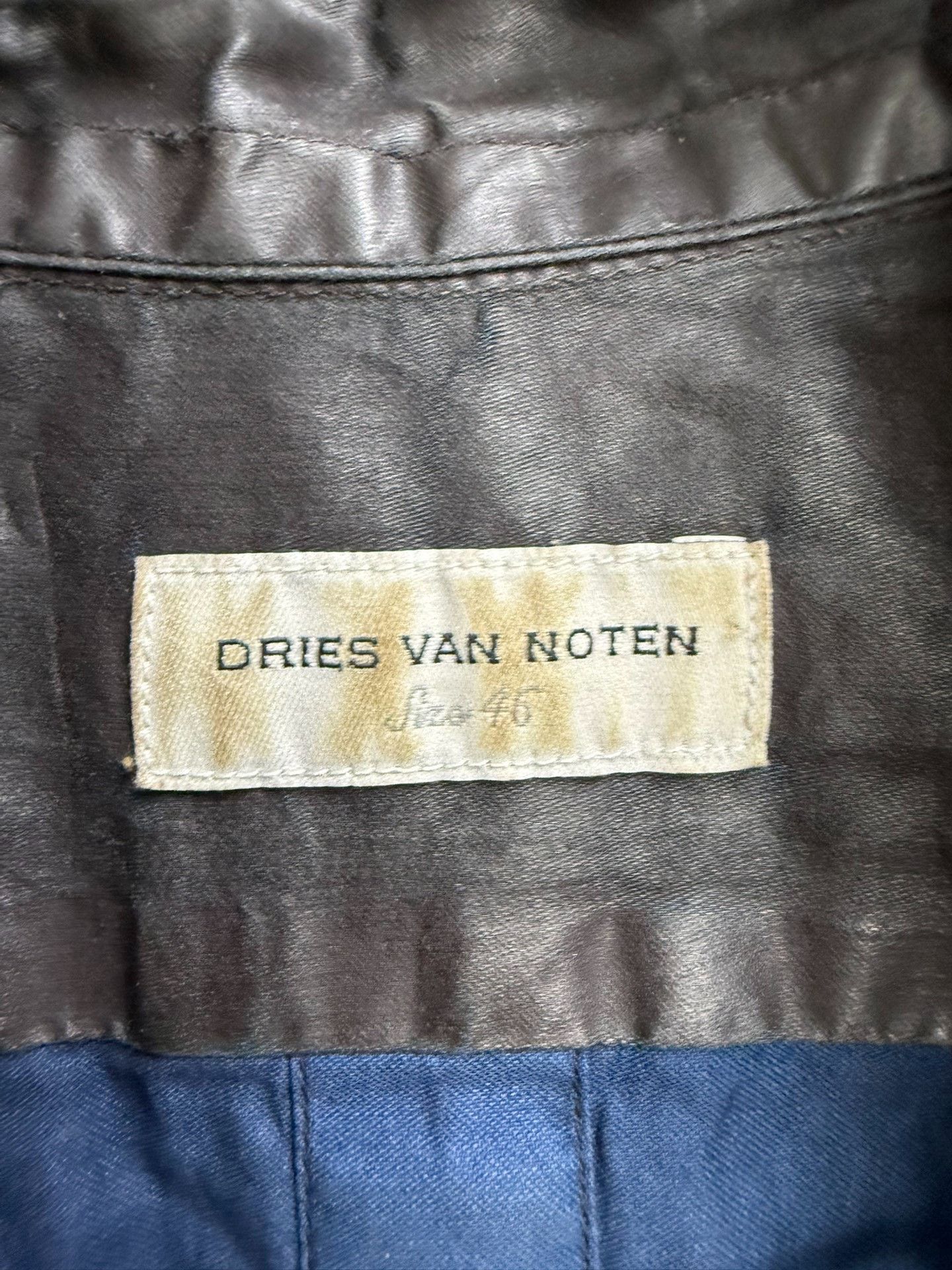 Dries Van Noten Dries van Noten Waxed Denim Shirt Size US S / EU 44-46 / 1 - 4 Thumbnail