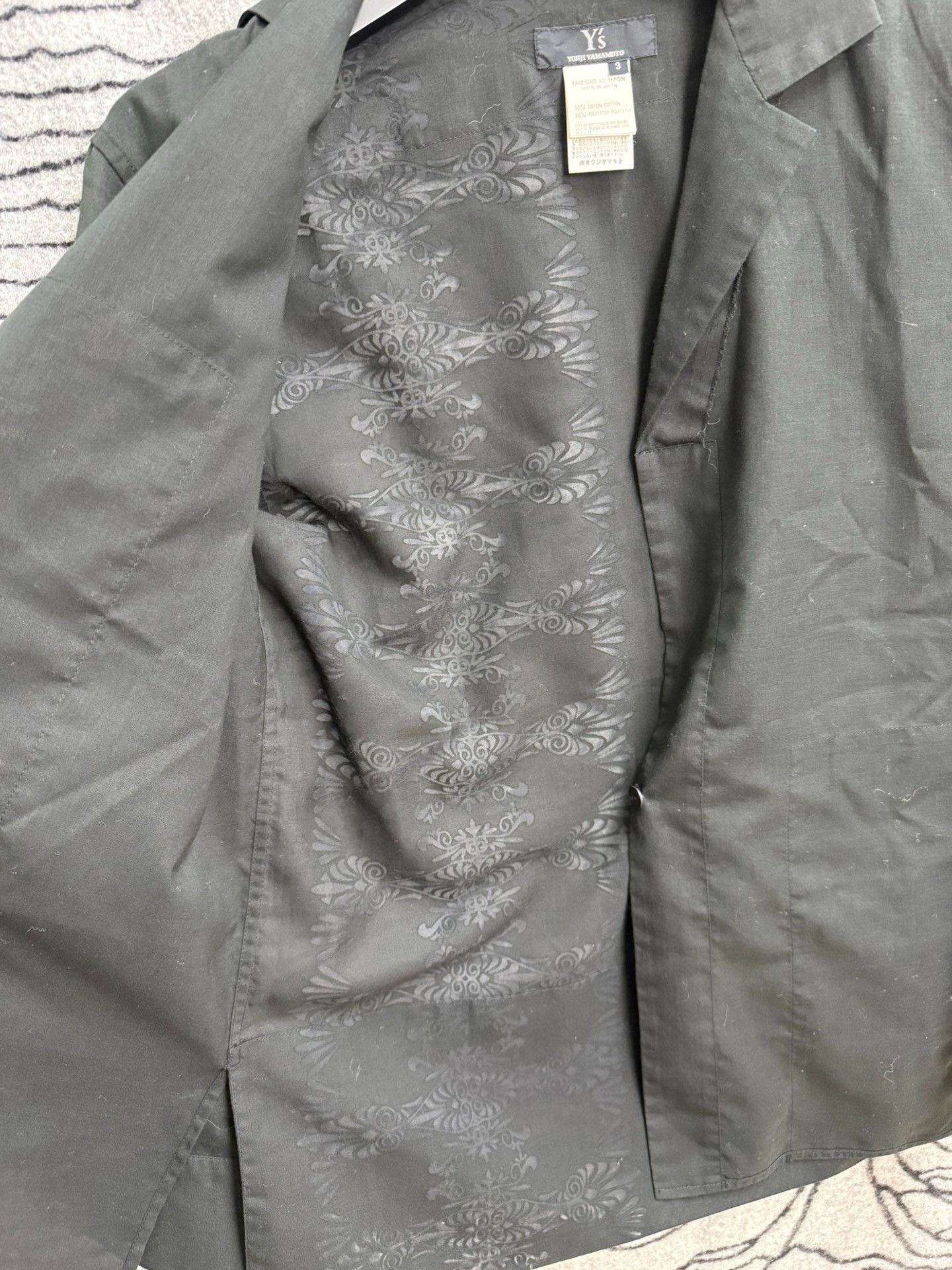 Y's Yohji Yamamoto Y's Sheer Patterned Shirt Size L / US 10 / IT 46 - 4 Thumbnail