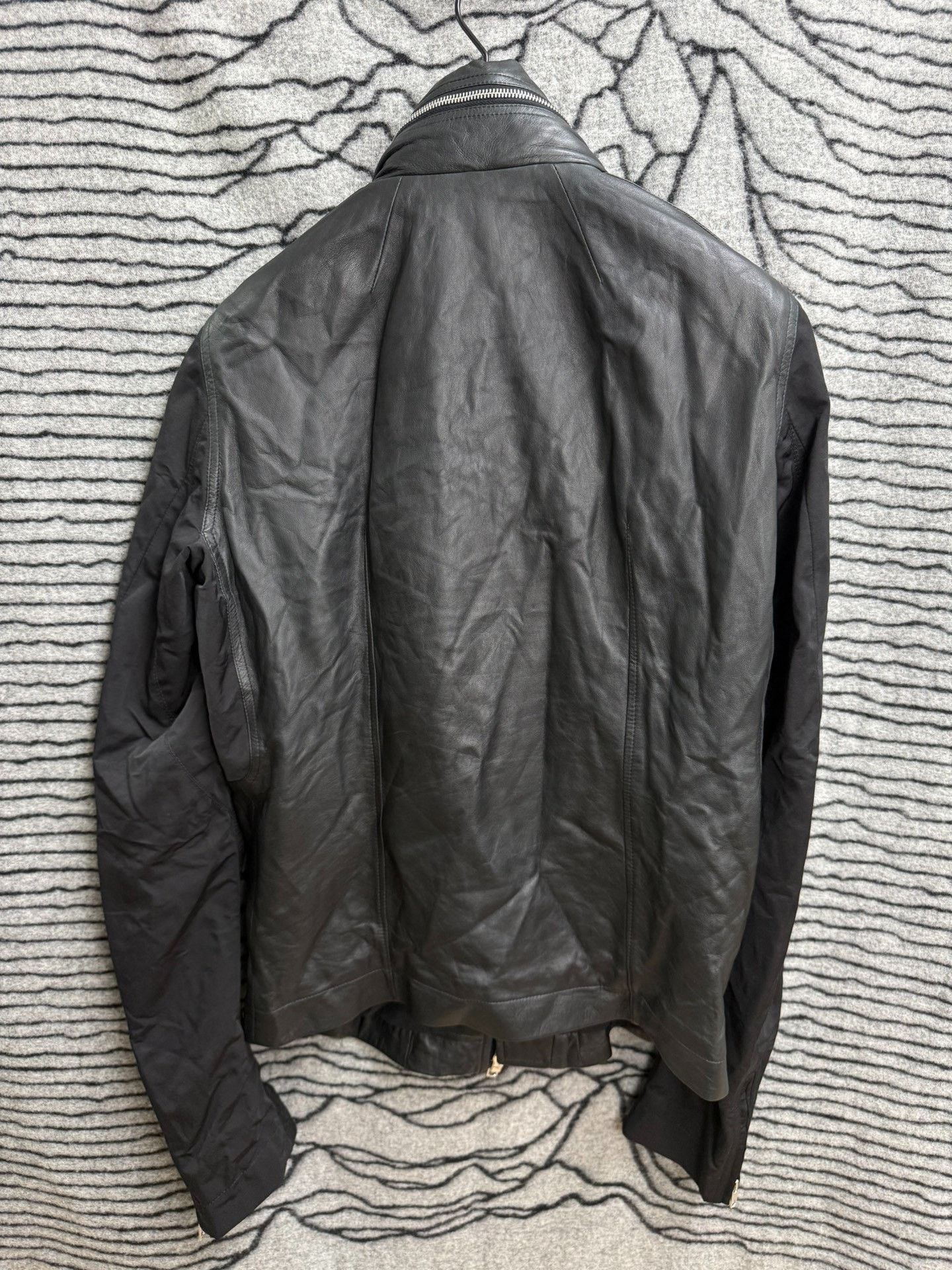 Rick Owens Rick Owens Sheepskin Paneled Biker Jacket Size US M / EU 48-50 / 2 - 6 Thumbnail