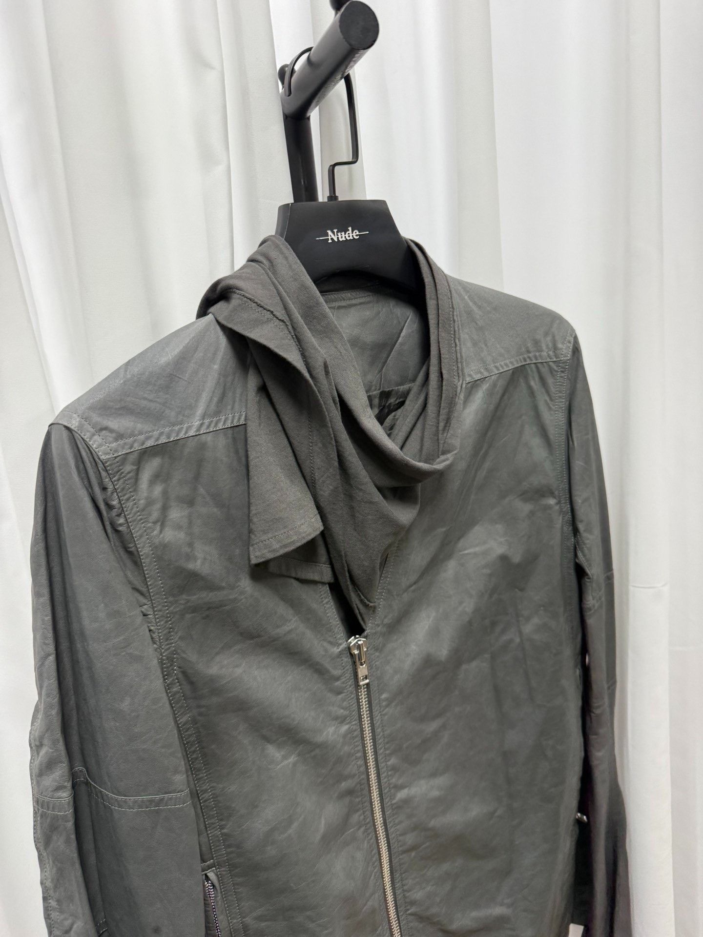 Rick Owens Rick Owens Lambskin Cape Scarf Collar Jacket Size US M / EU 48-50 / 2 - 4 Thumbnail