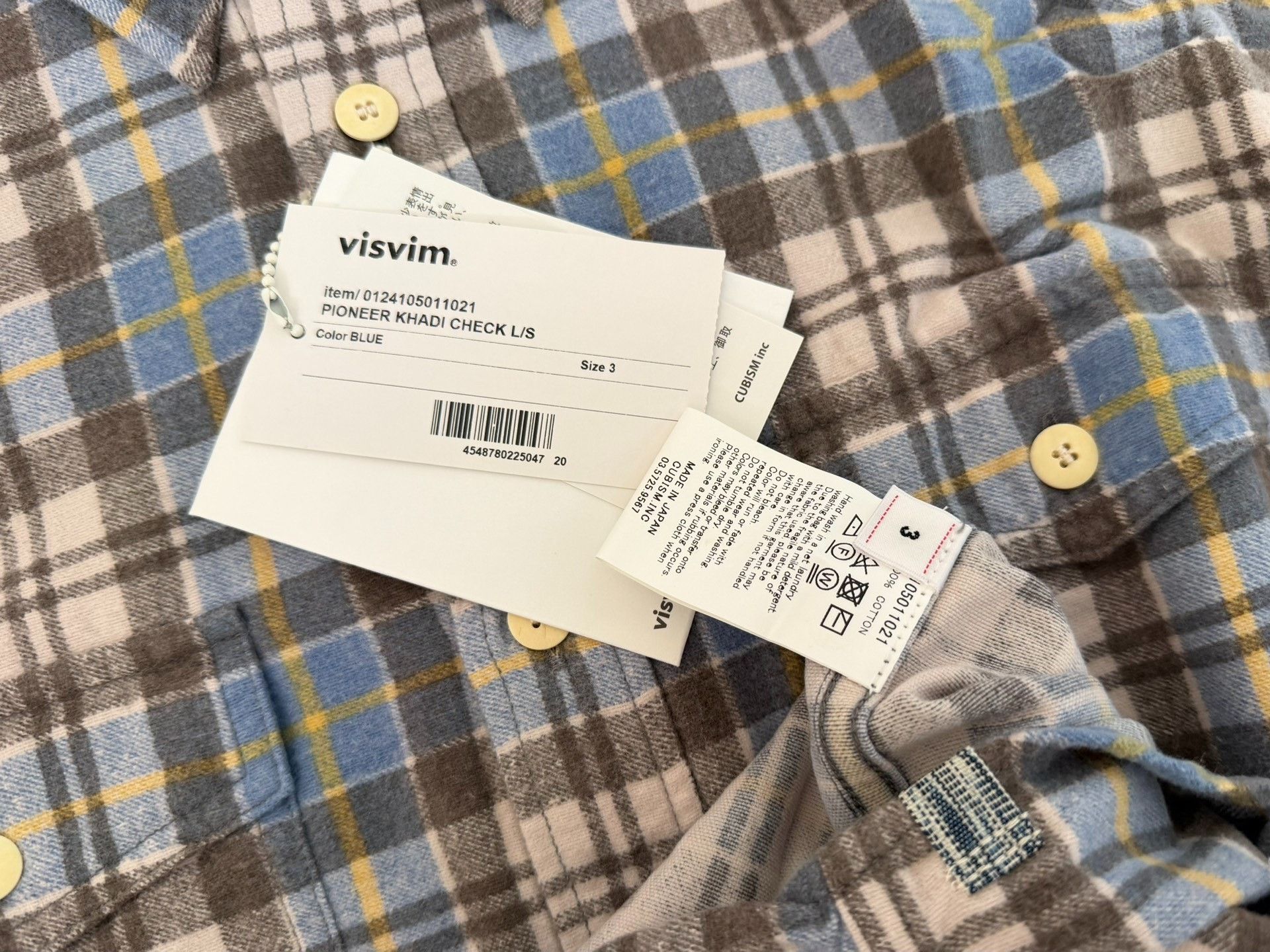 Visvim VISVIM 24SS PIONEER KHADI CHECK L/S Shirt Size US L / EU 52-54 / 3 - 3 Thumbnail