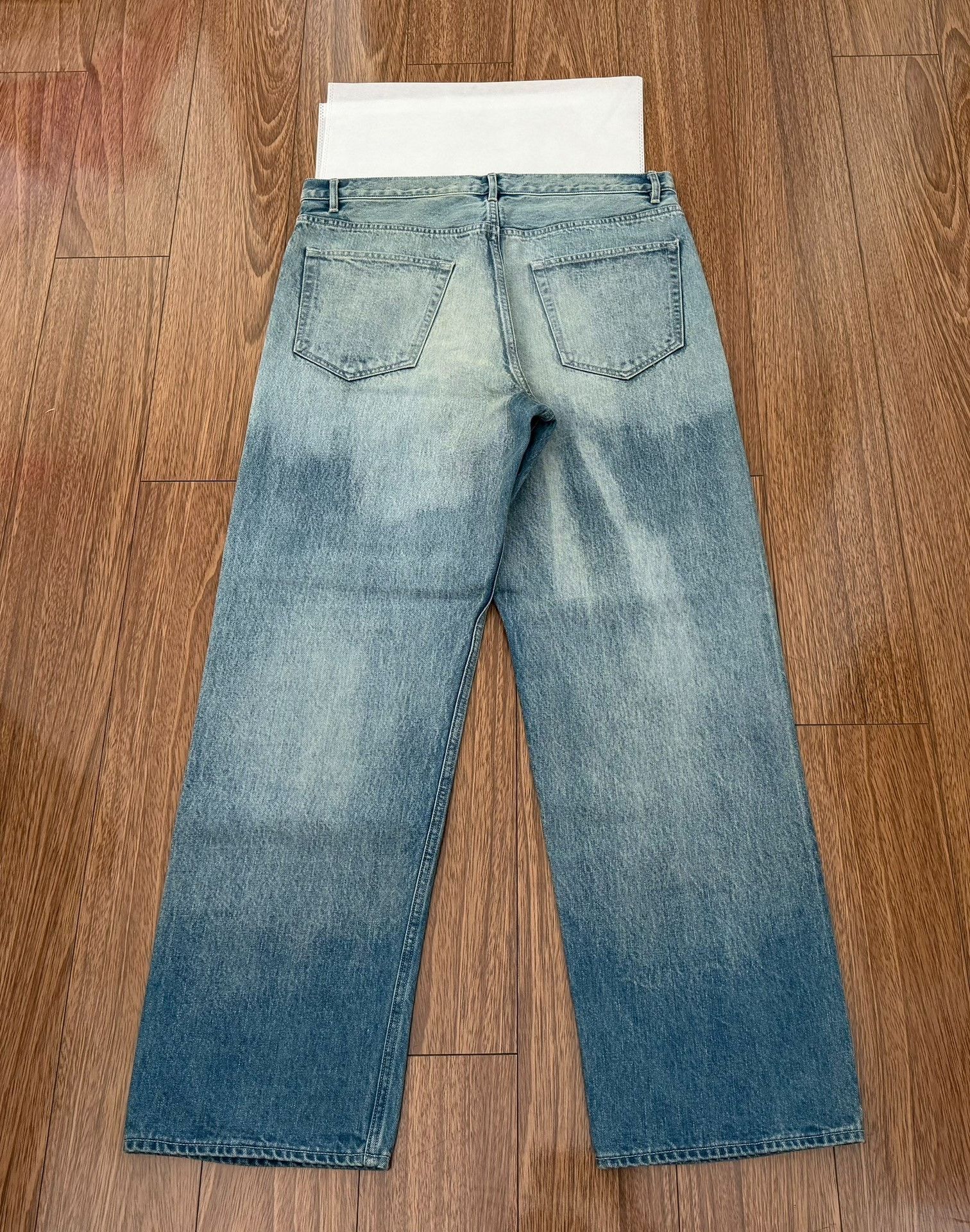 Auralee AURALEE Selvedge Faded Heavy Denim Wide Size US 34 / EU 50 - 2 Thumbnail