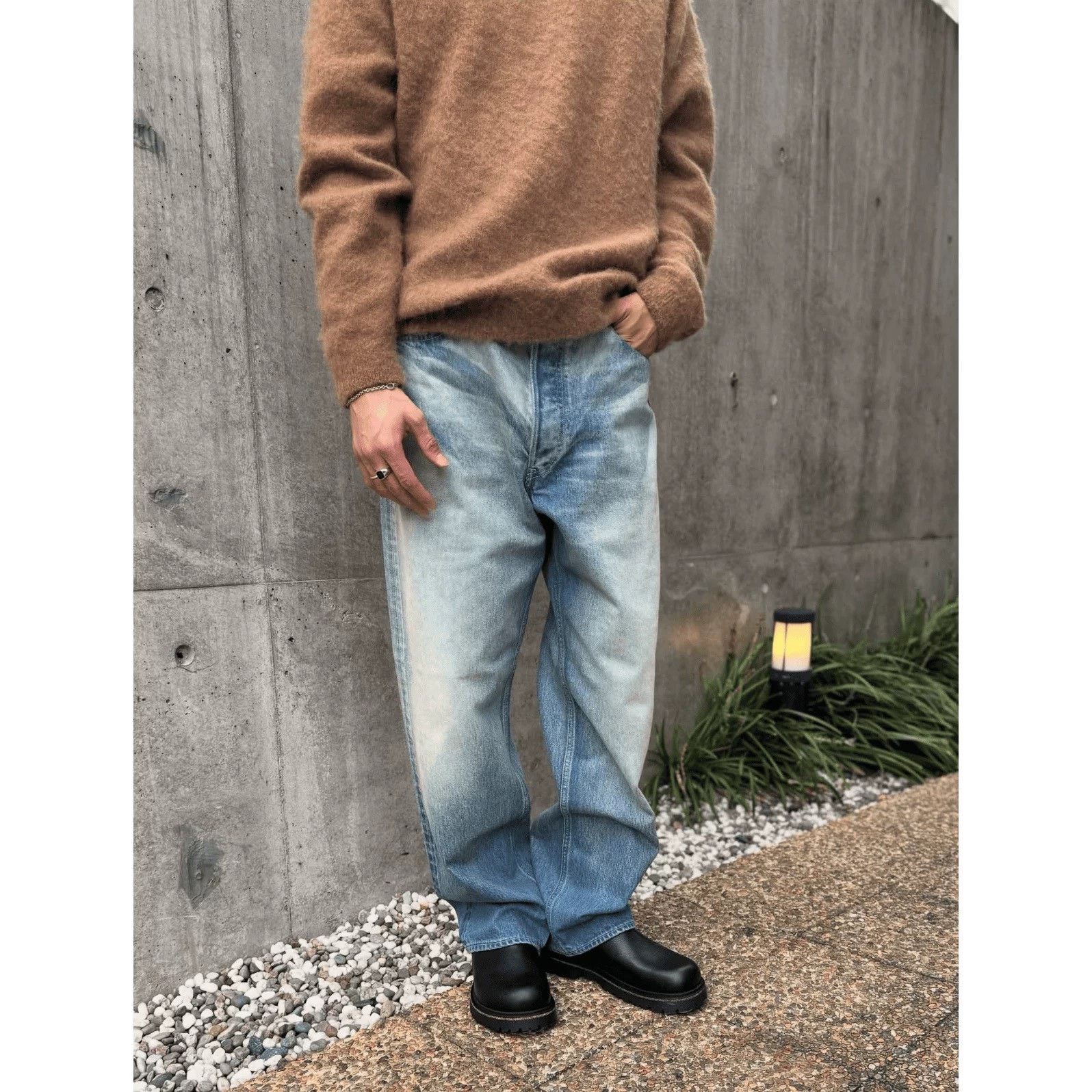 Auralee AURALEE Selvedge Faded Heavy Denim Wide Size US 34 / EU 50 - 4 Thumbnail