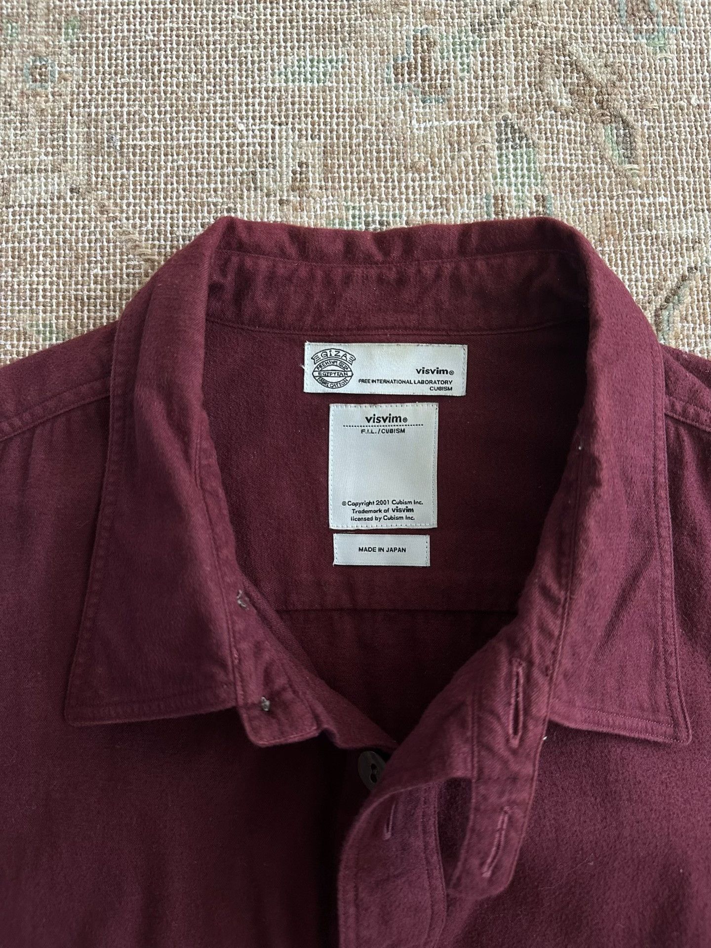 Visvim visvim 16aw 1910 Shirt Giza Flannel Size US L / EU 52-54 / 3 - 5 Thumbnail
