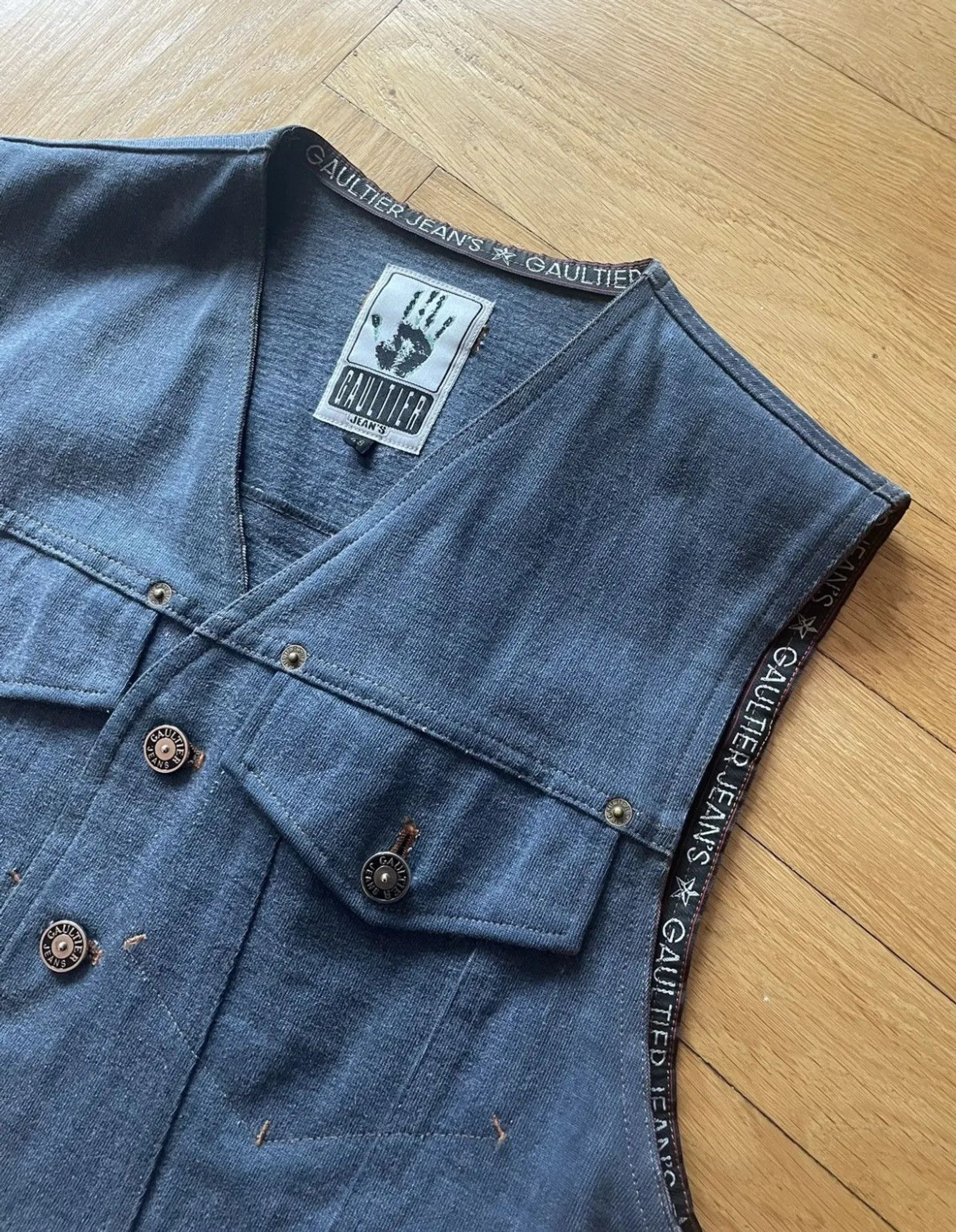 Jean Paul Gaultier Jean Paul Gaultier Denim vest Vest Size US M / EU 48-50 / 2 - 5 Thumbnail