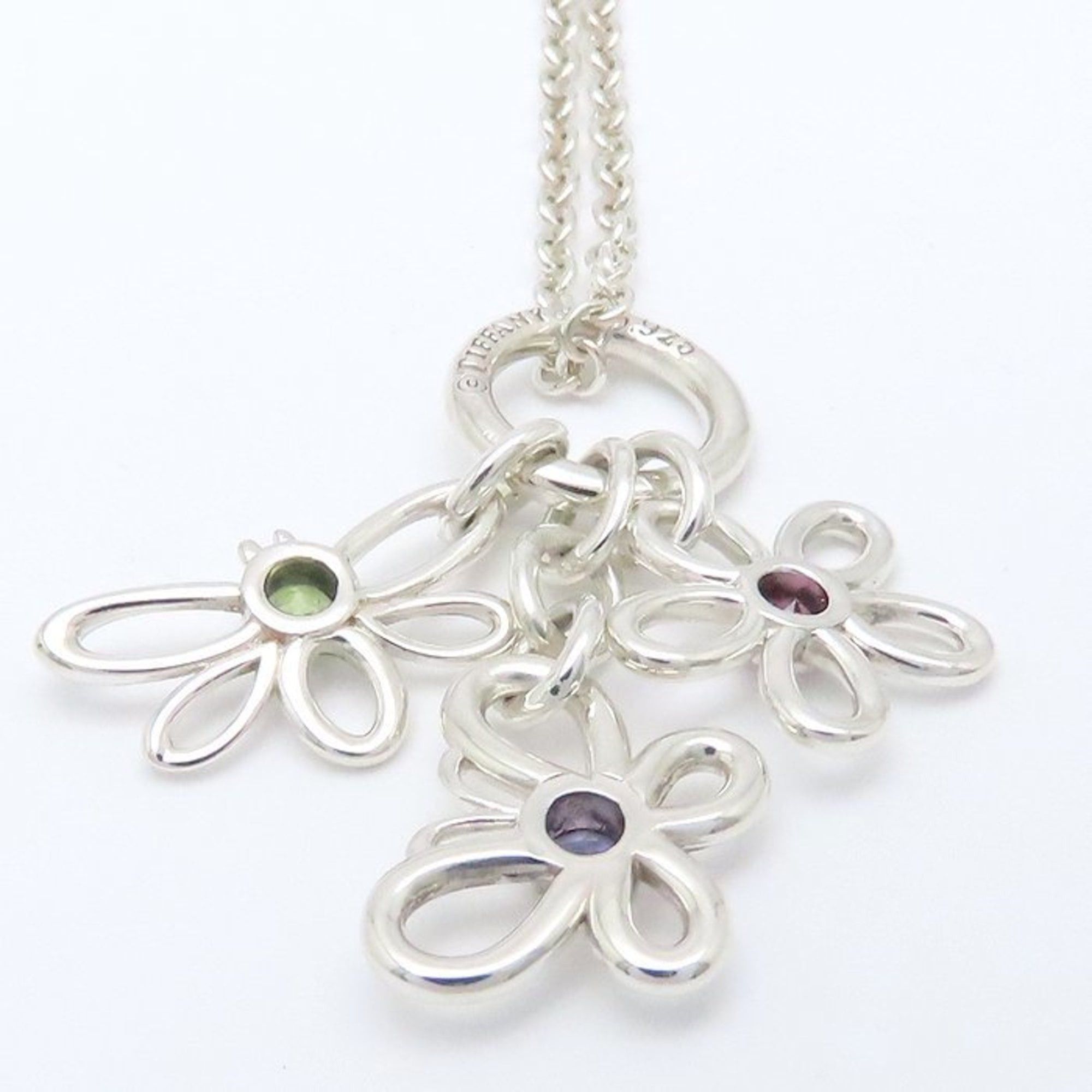 Tiffany & Co. TIFFANY & Co. Tiffany Flower Butterfly Bee Bijou Necklace with Multicolored Stones in SV925 for Women, 295170 Size ONE SIZE - 5 Thumbnail