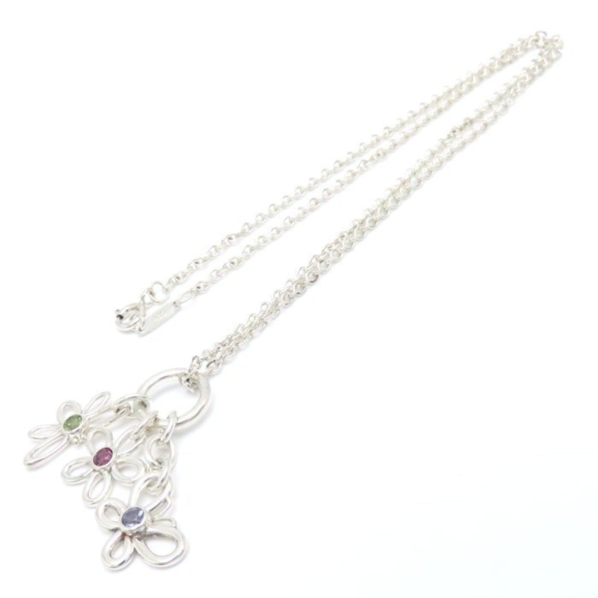 Tiffany & Co. TIFFANY & Co. Tiffany Flower Butterfly Bee Bijou Necklace with Multicolored Stones in SV925 for Women, 295170 Size ONE SIZE - 4 Thumbnail
