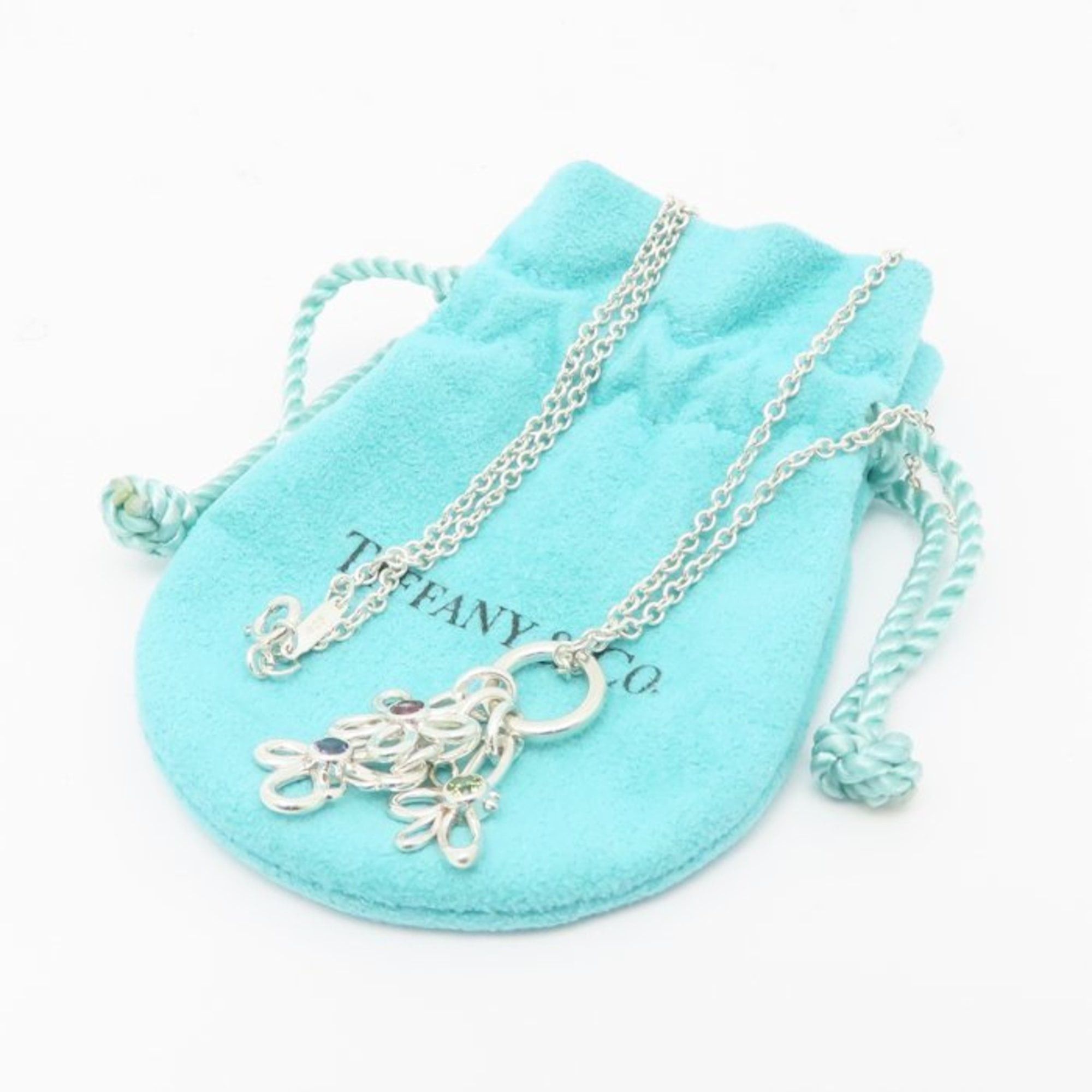 Tiffany & Co. TIFFANY & Co. Tiffany Flower Butterfly Bee Bijou Necklace with Multicolored Stones in SV925 for Women, 295170 Size ONE SIZE - 6 Thumbnail