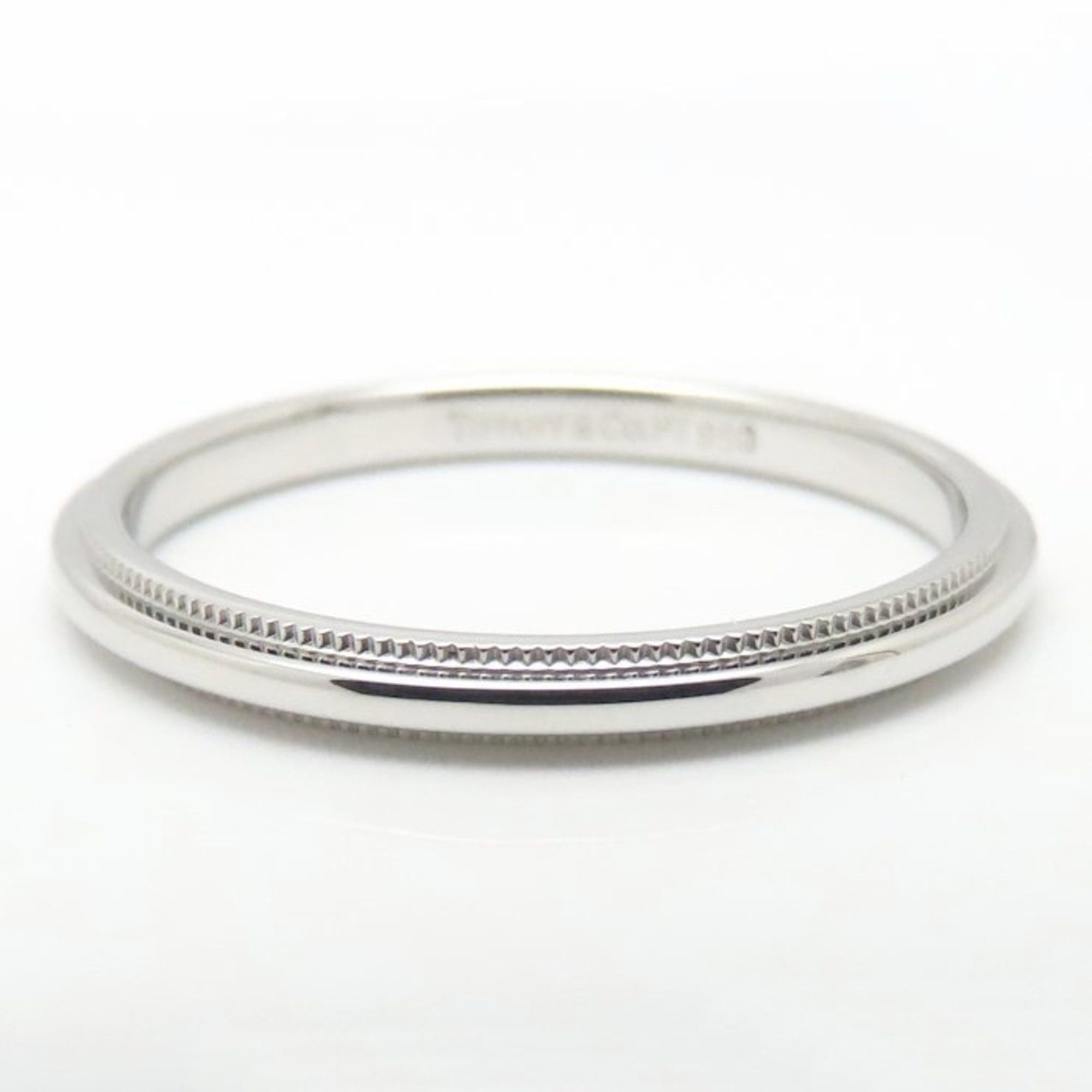 Tiffany & Co. TIFFANY & Co. Tiffany Milgrain Ring, Pt950, Women's, 295152 Size ONE SIZE - 4 Thumbnail