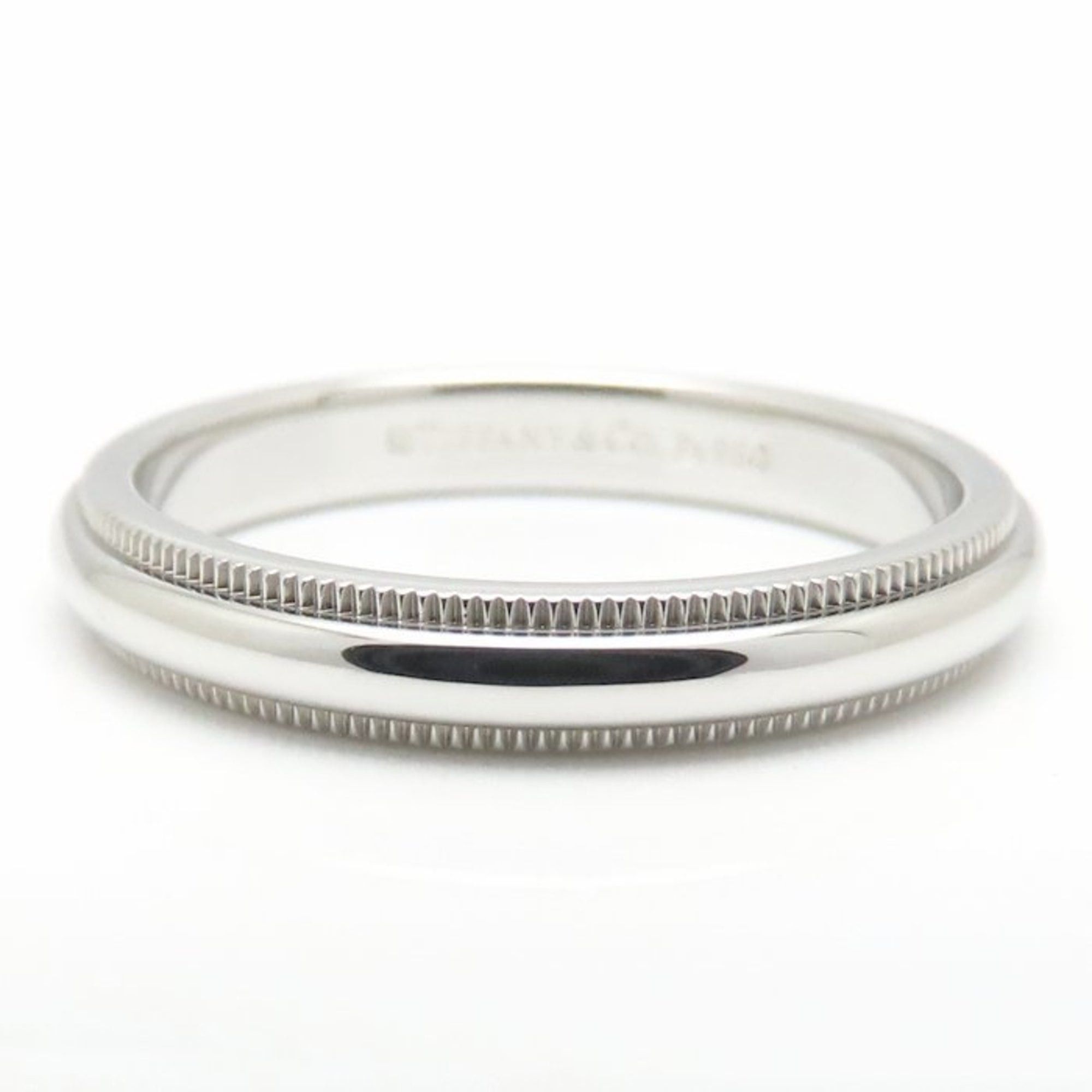 Tiffany & Co. TIFFANY & Co. Tiffany Milgrain Ring, Pt950, Women's, 295149 Size ONE SIZE - 4 Thumbnail