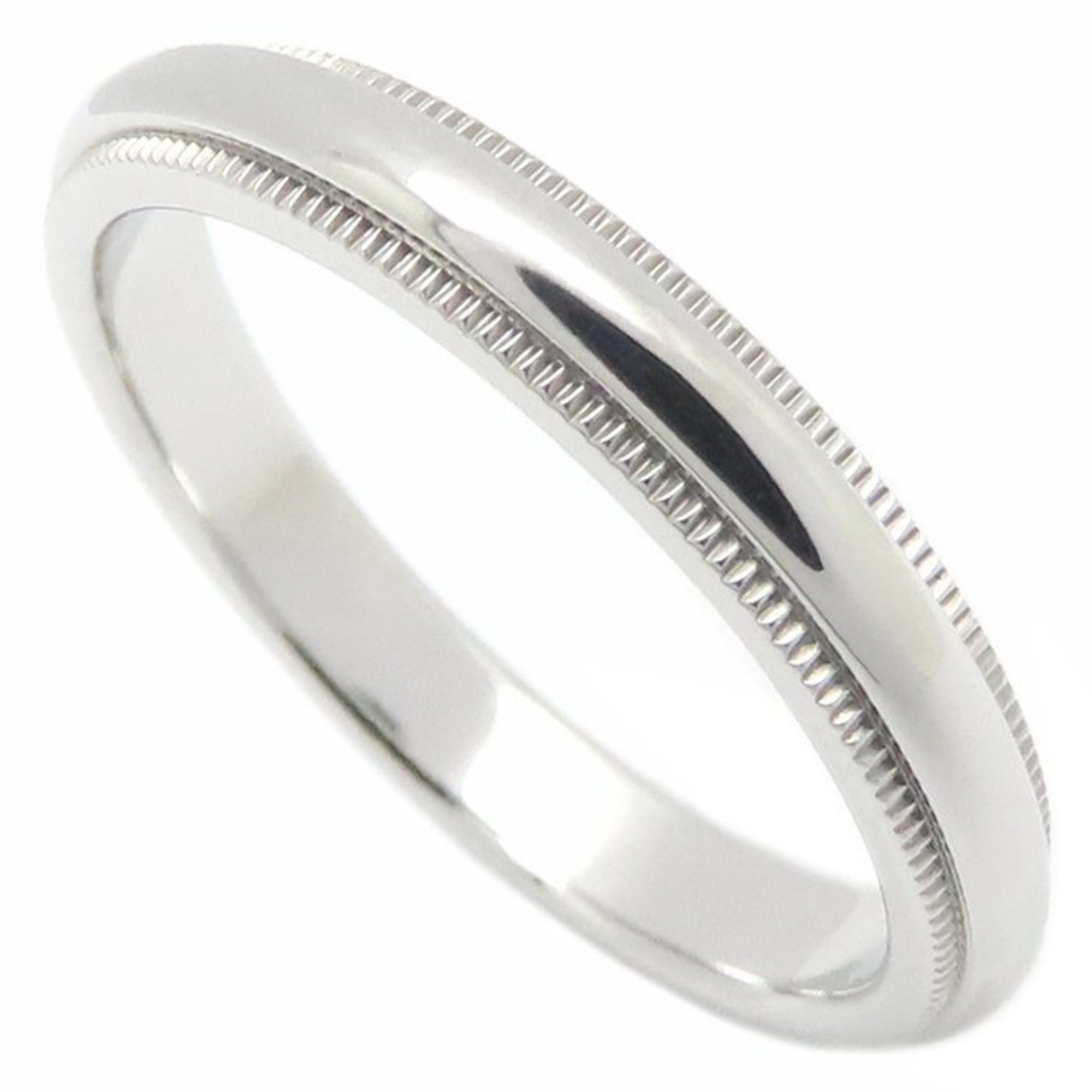 Tiffany & Co. TIFFANY & Co. Tiffany Milgrain Ring, Pt950, Women's, 295149 Size ONE SIZE - 2 Thumbnail