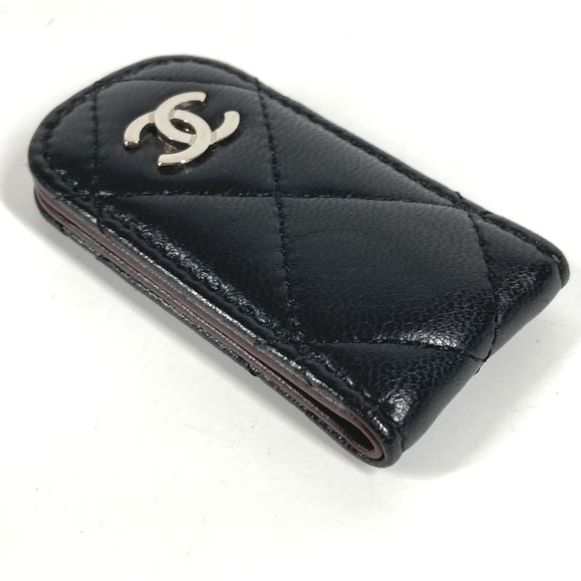Chanel CHANEL Matelasse Quilted CC Coco Mark Logo Wallet with Money Clip, Lambskin, Black, for Men and Women Size ONE SIZE - 3 Thumbnail