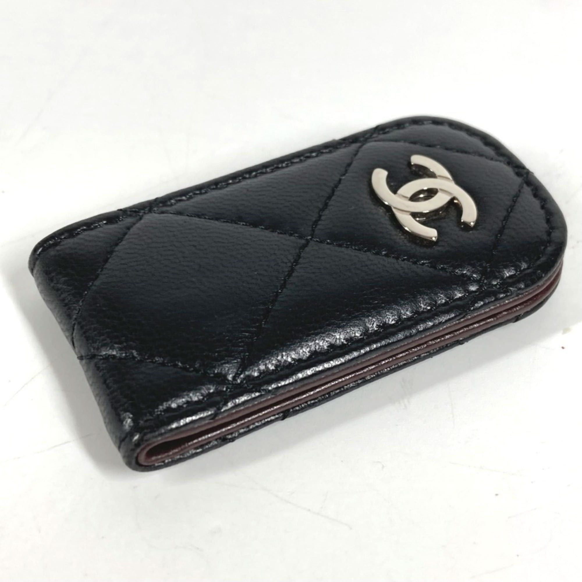 Chanel CHANEL Matelasse Quilted CC Coco Mark Logo Wallet with Money Clip, Lambskin, Black, for Men and Women Size ONE SIZE - 4 Thumbnail