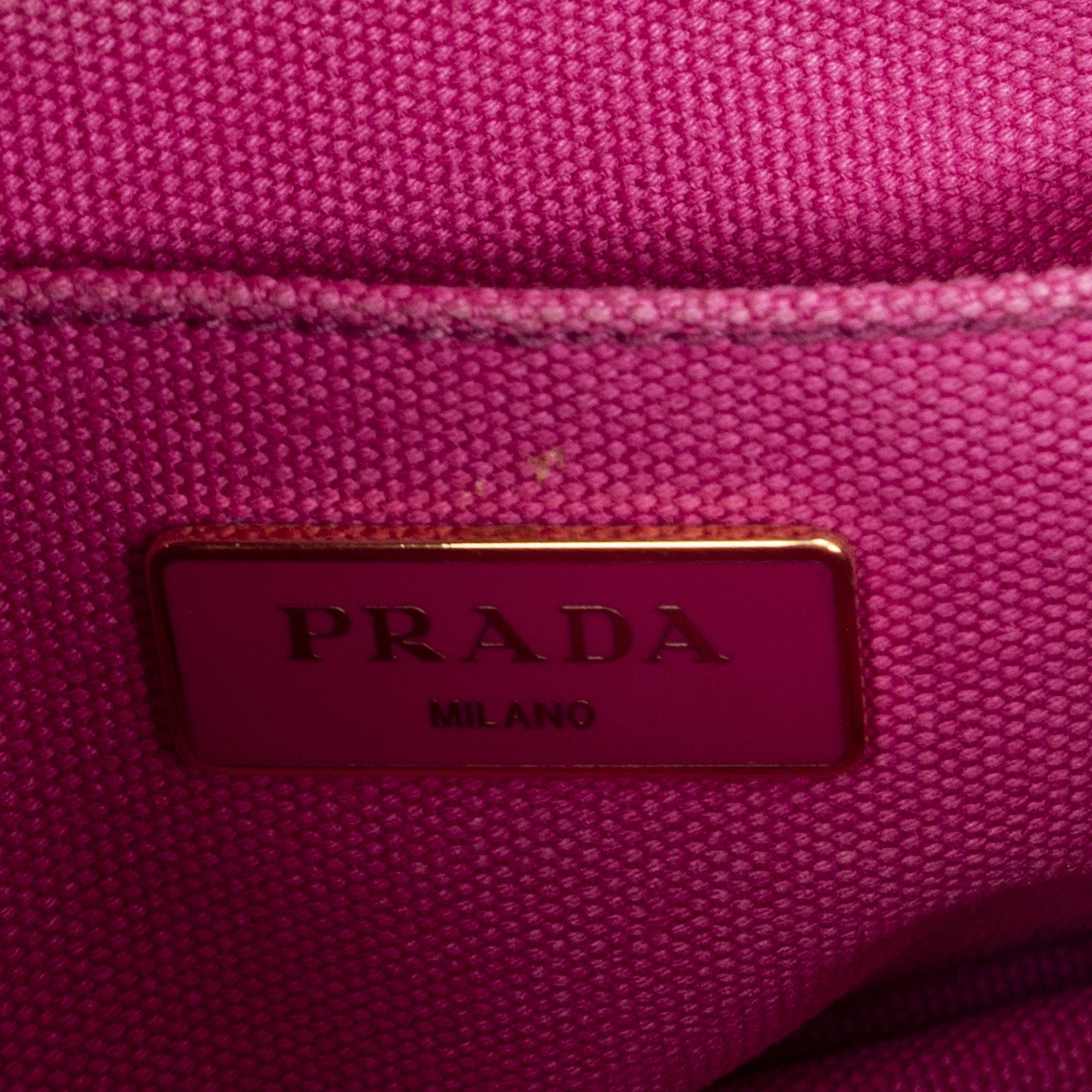 Prada Small Canapa Tote Size ONE SIZE - 8 Thumbnail