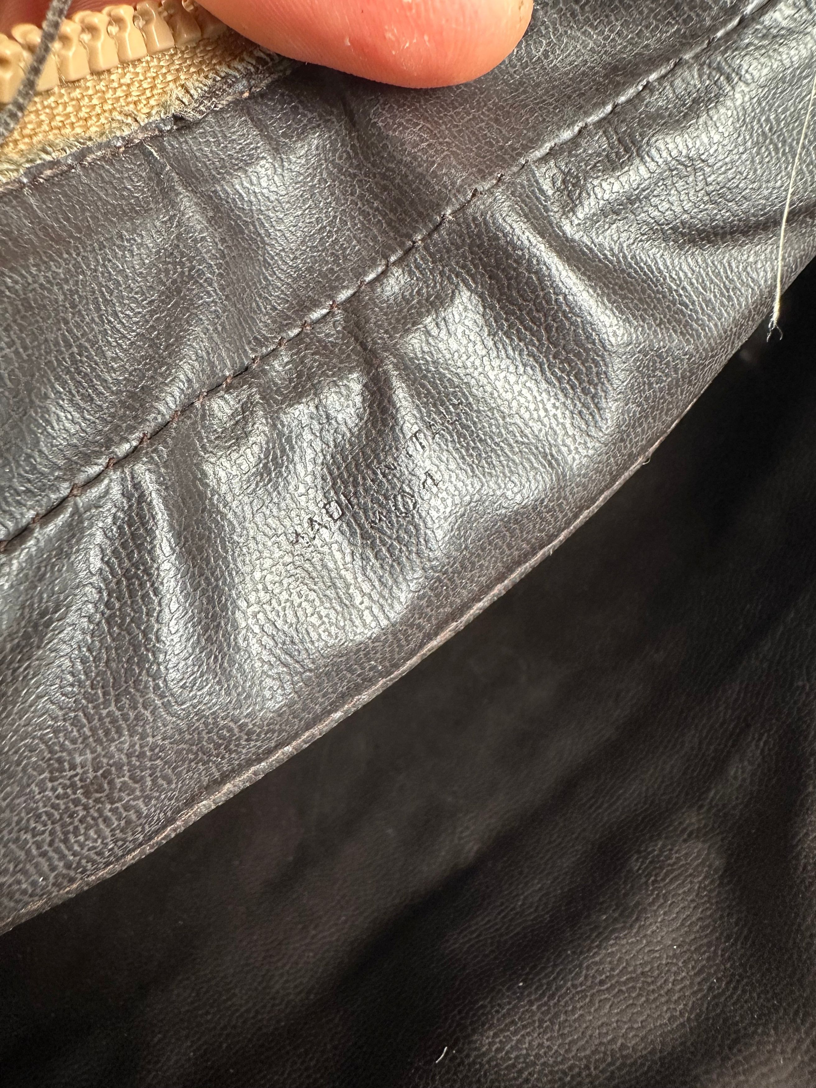 Celine Vintage Paris Triomphe Monogram Leathee Shoulder Bag Gold Br Size ONE SIZE - 5 Thumbnail