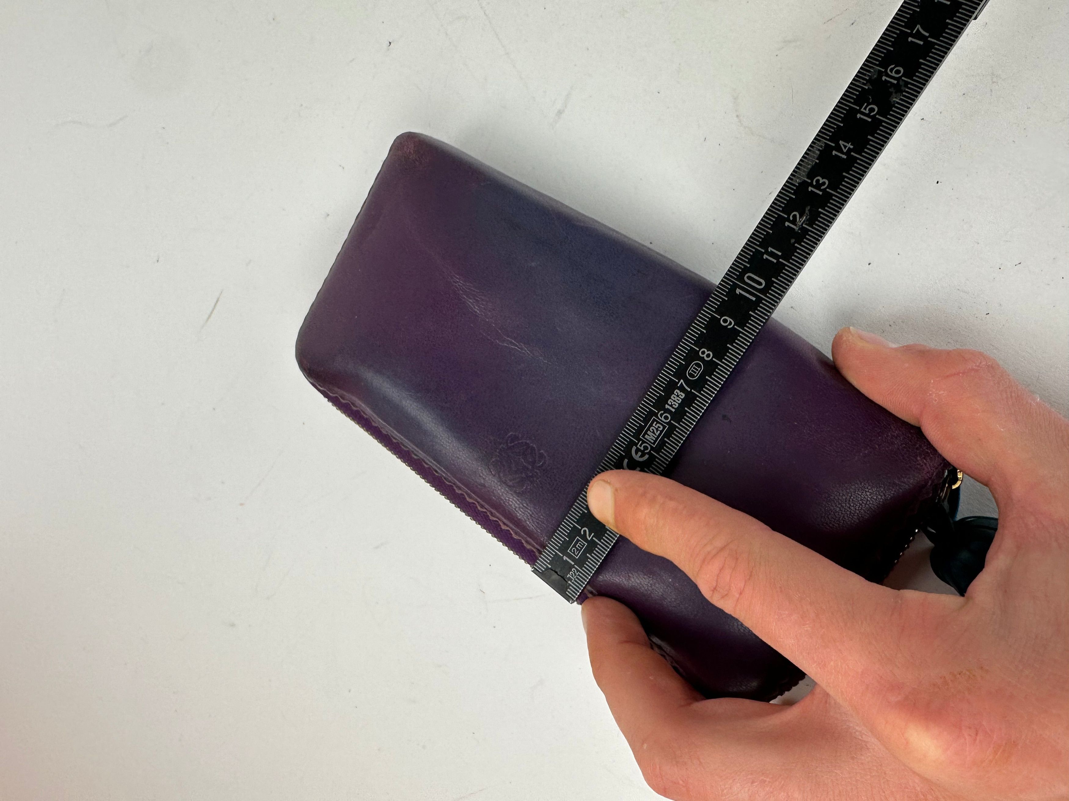 Loewe Vintage Madrid Long Leather Wallet Purple Size ONE SIZE - 8 Thumbnail