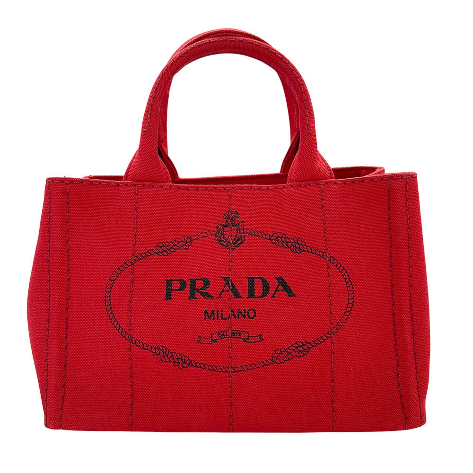 Prada Prada Women's Canapa Canvas Handbag (1BG439), a stylish and casual 2-way shoulder bag. Size ONE SIZE - 2 Thumbnail
