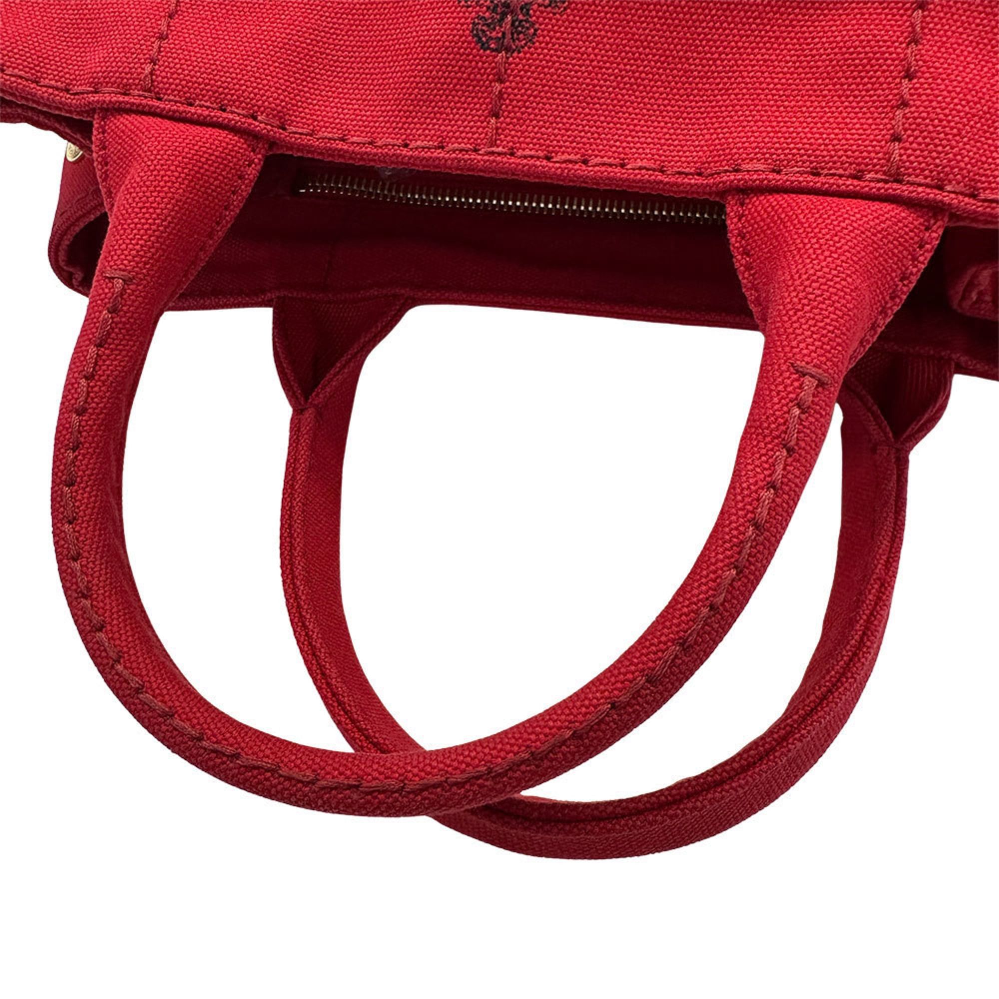 Prada Prada Women's Canapa Canvas Handbag (1BG439), a stylish and casual 2-way shoulder bag. Size ONE SIZE - 6 Thumbnail