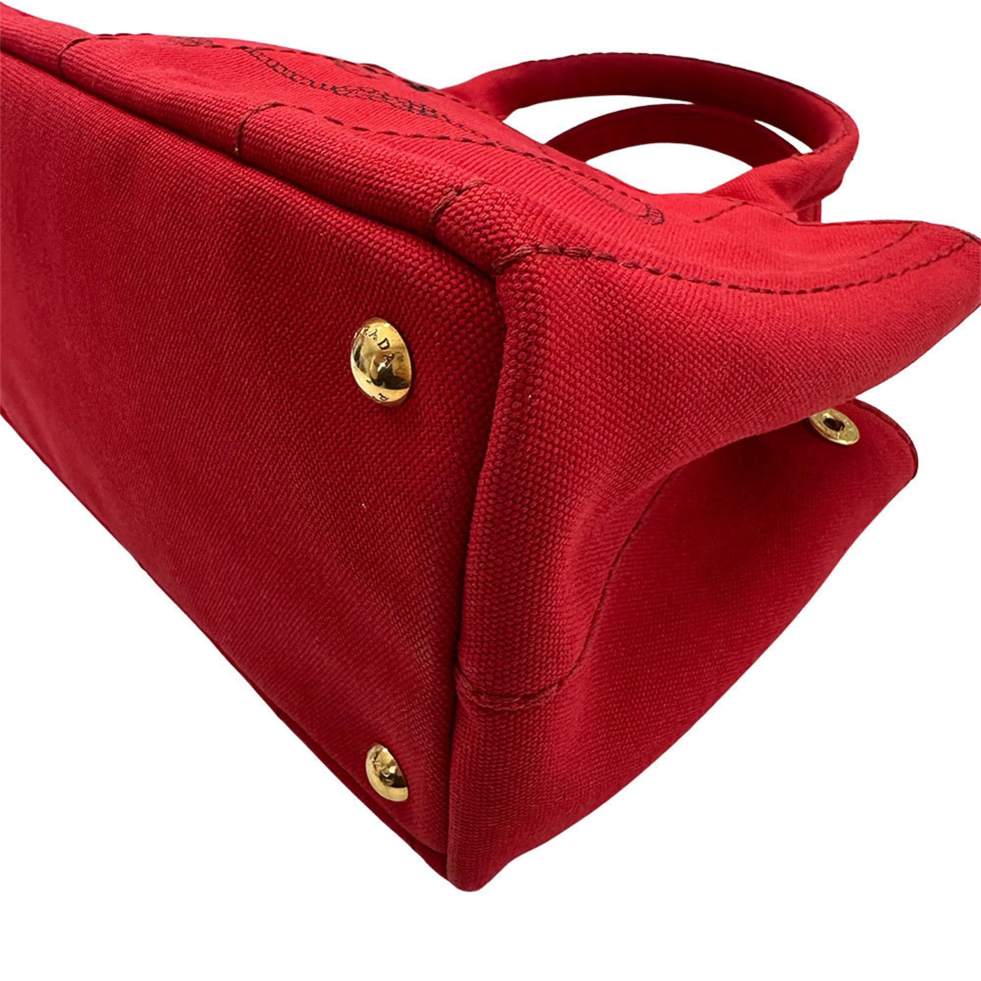 Prada Prada Women's Canapa Canvas Handbag (1BG439), a stylish and casual 2-way shoulder bag. Size ONE SIZE - 7 Thumbnail