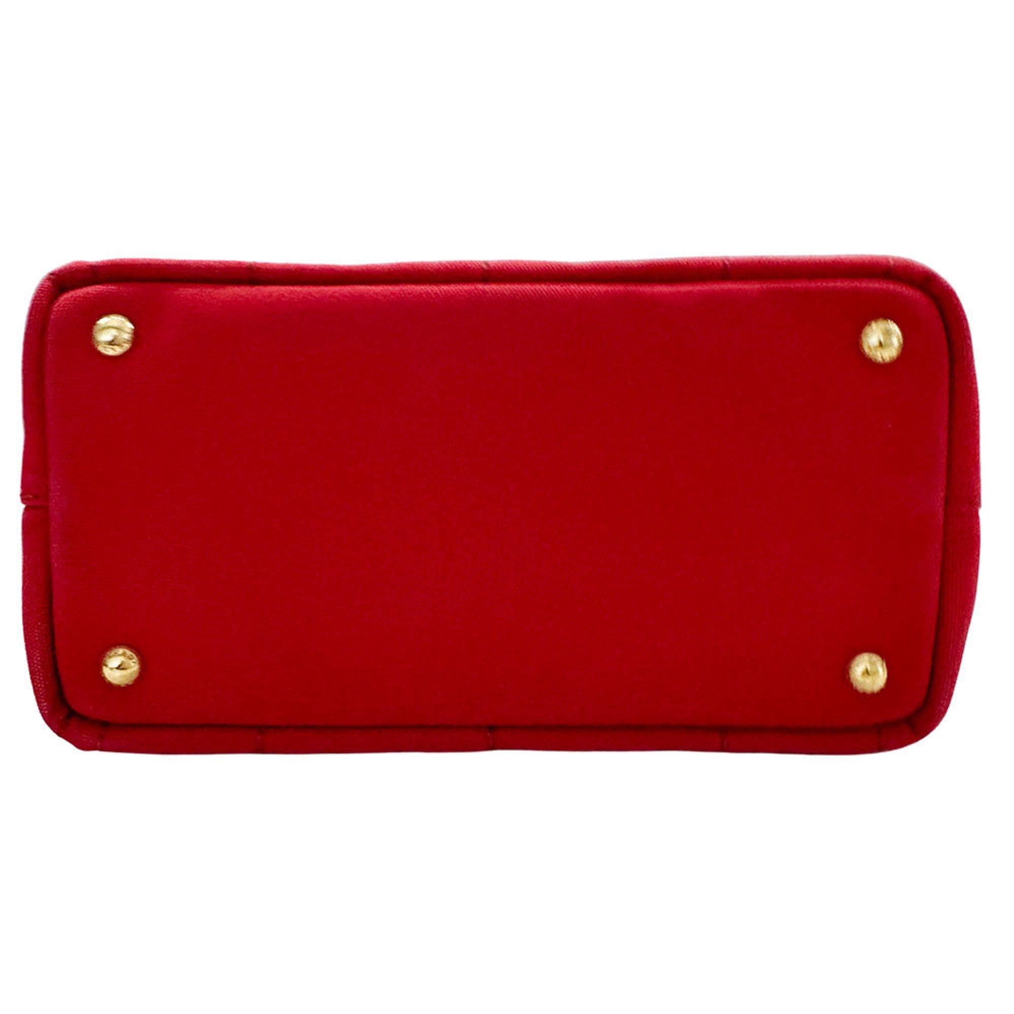 Prada Prada Women's Canapa Canvas Handbag (1BG439), a stylish and casual 2-way shoulder bag. Size ONE SIZE - 4 Thumbnail