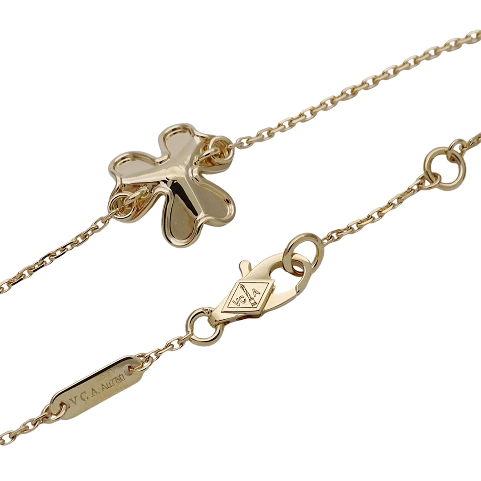 Van Cleef & Arpels Van Cleef & Arpels Frivole Mini Bracelet for Women, 750YG Yellow Gold with Diamonds, Polished Size ONE SIZE - 4 Thumbnail
