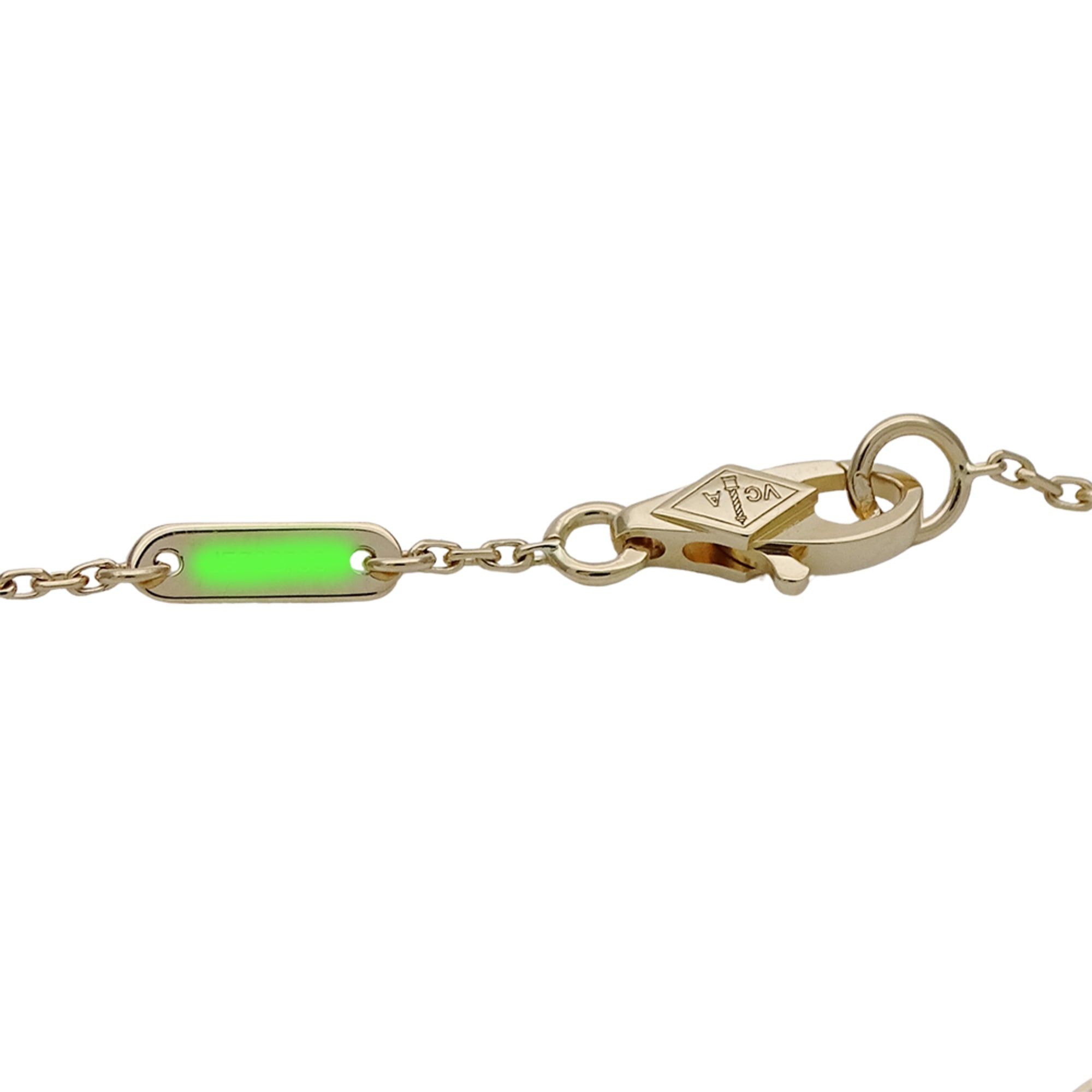 Van Cleef & Arpels Van Cleef & Arpels Frivole Mini Bracelet for Women, 750YG Yellow Gold with Diamonds, Polished Size ONE SIZE - 5 Thumbnail
