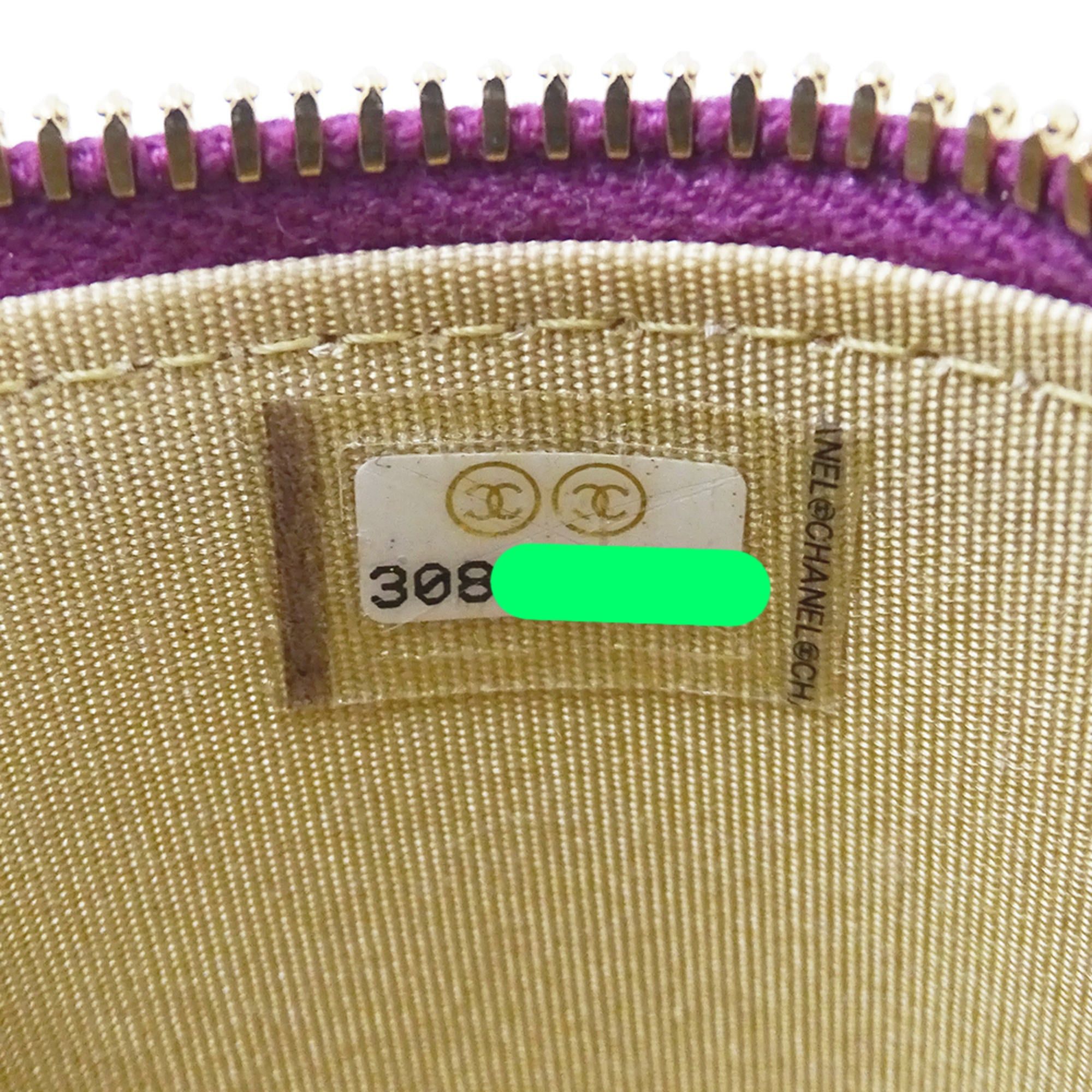Chanel CHANEL Matelasse Coco Ball Handbag, Women's Brand, Shoulder Bag, Vanity Purple Lambskin, Gold Hardware, Chain Mini Bag Size ONE SIZE - 7 Thumbnail