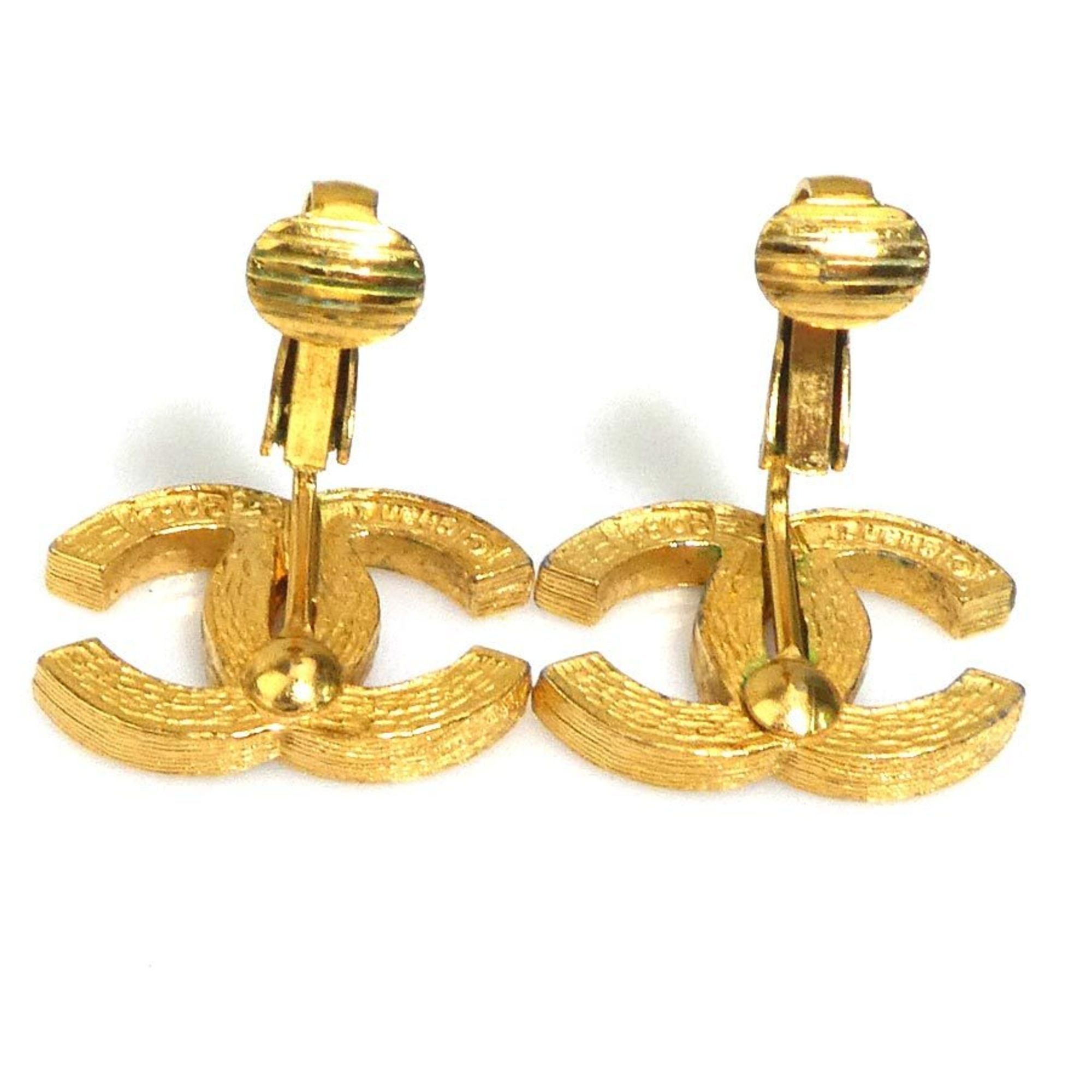Chanel CHANEL Metal Gold Earrings for Women, Free Shipping, h32004a Size ONE SIZE - 6 Thumbnail