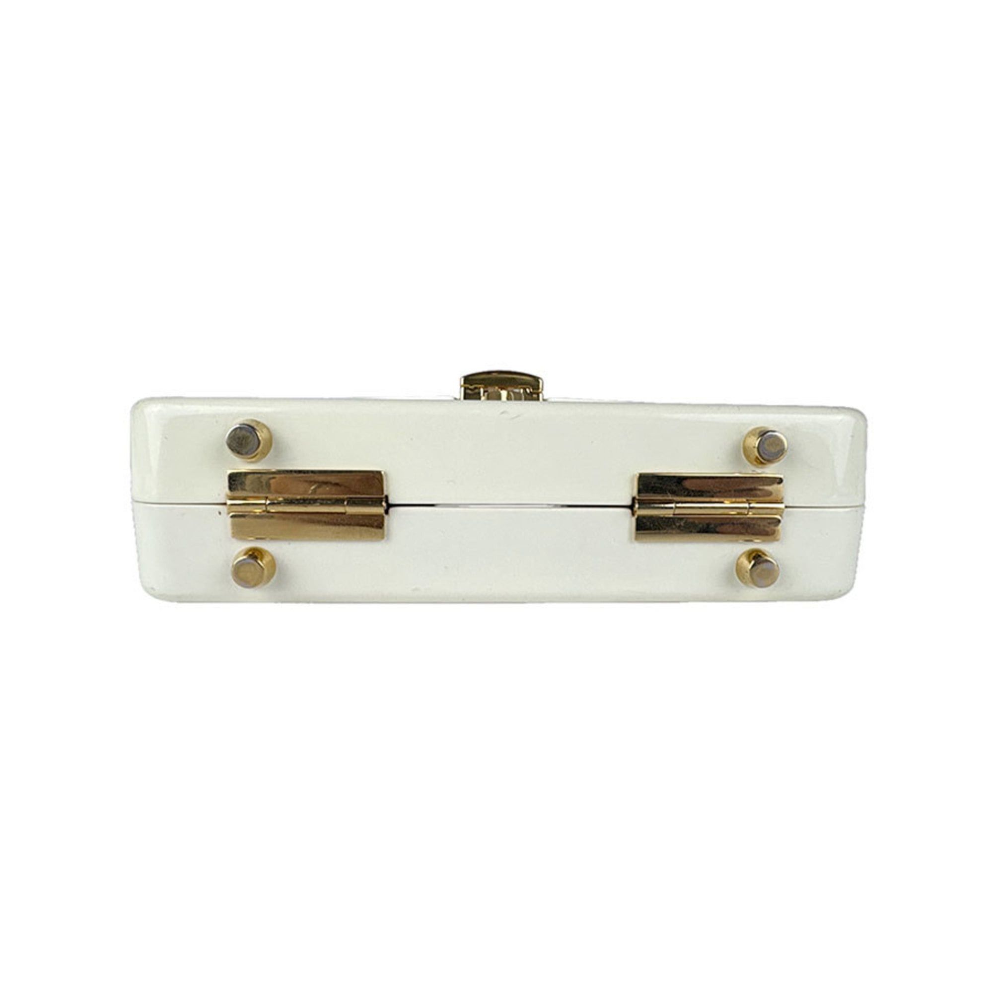 Gucci Gucci Sylvie 1969 handbag/shoulder bag in acrylic and metal, ivory, women's, 589482, free shipping, z8898 Size ONE SIZE - 4 Thumbnail