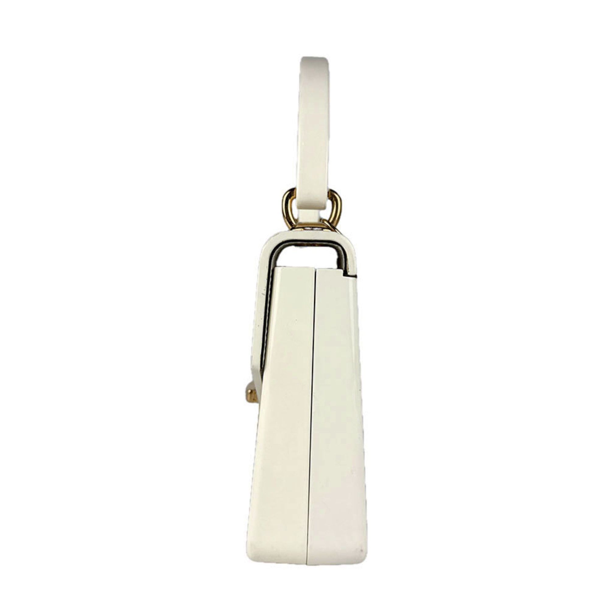 Gucci Gucci Sylvie 1969 handbag/shoulder bag in acrylic and metal, ivory, women's, 589482, free shipping, z8898 Size ONE SIZE - 2 Thumbnail