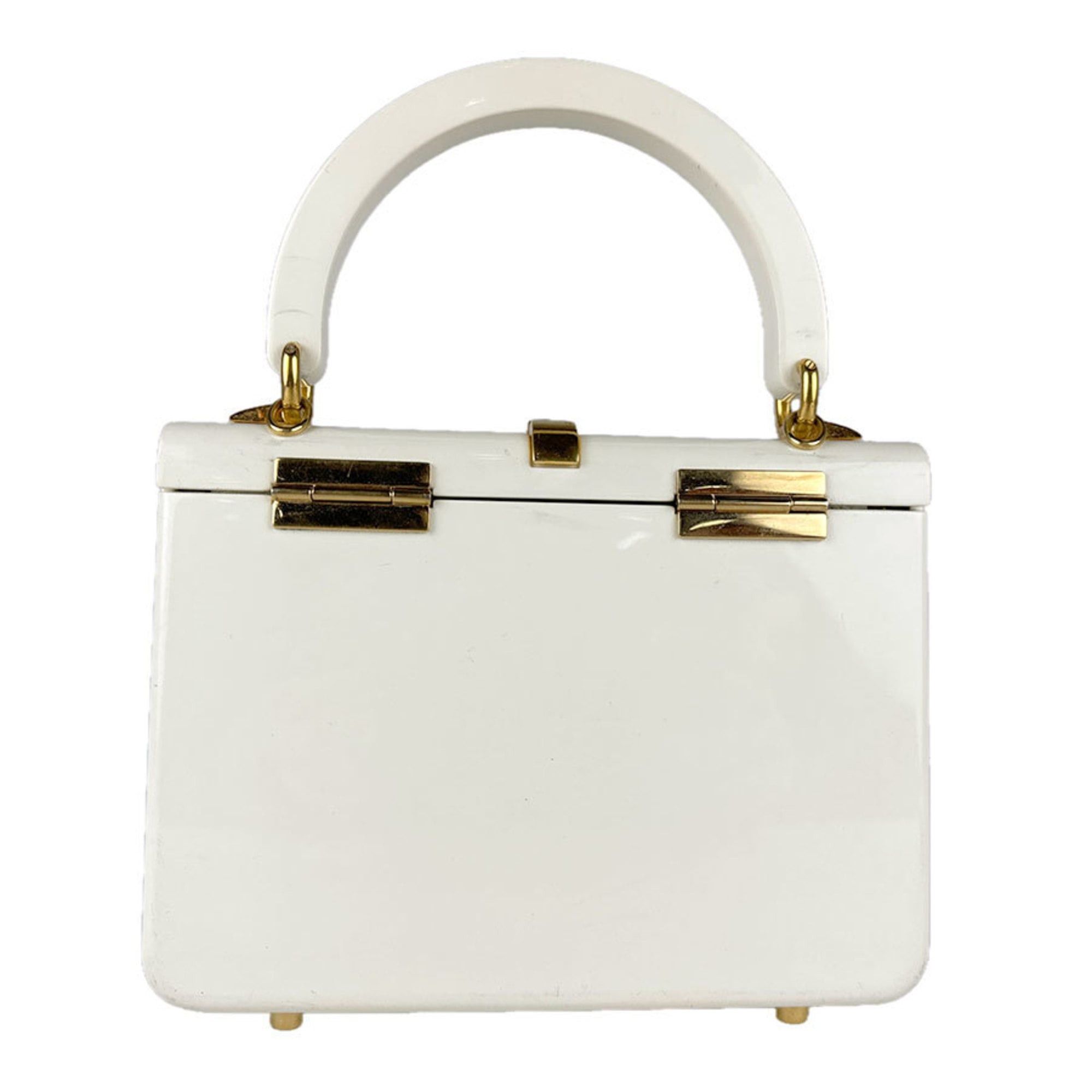 Gucci Gucci Sylvie 1969 handbag/shoulder bag in acrylic and metal, ivory, women's, 589482, free shipping, z8898 Size ONE SIZE - 3 Thumbnail