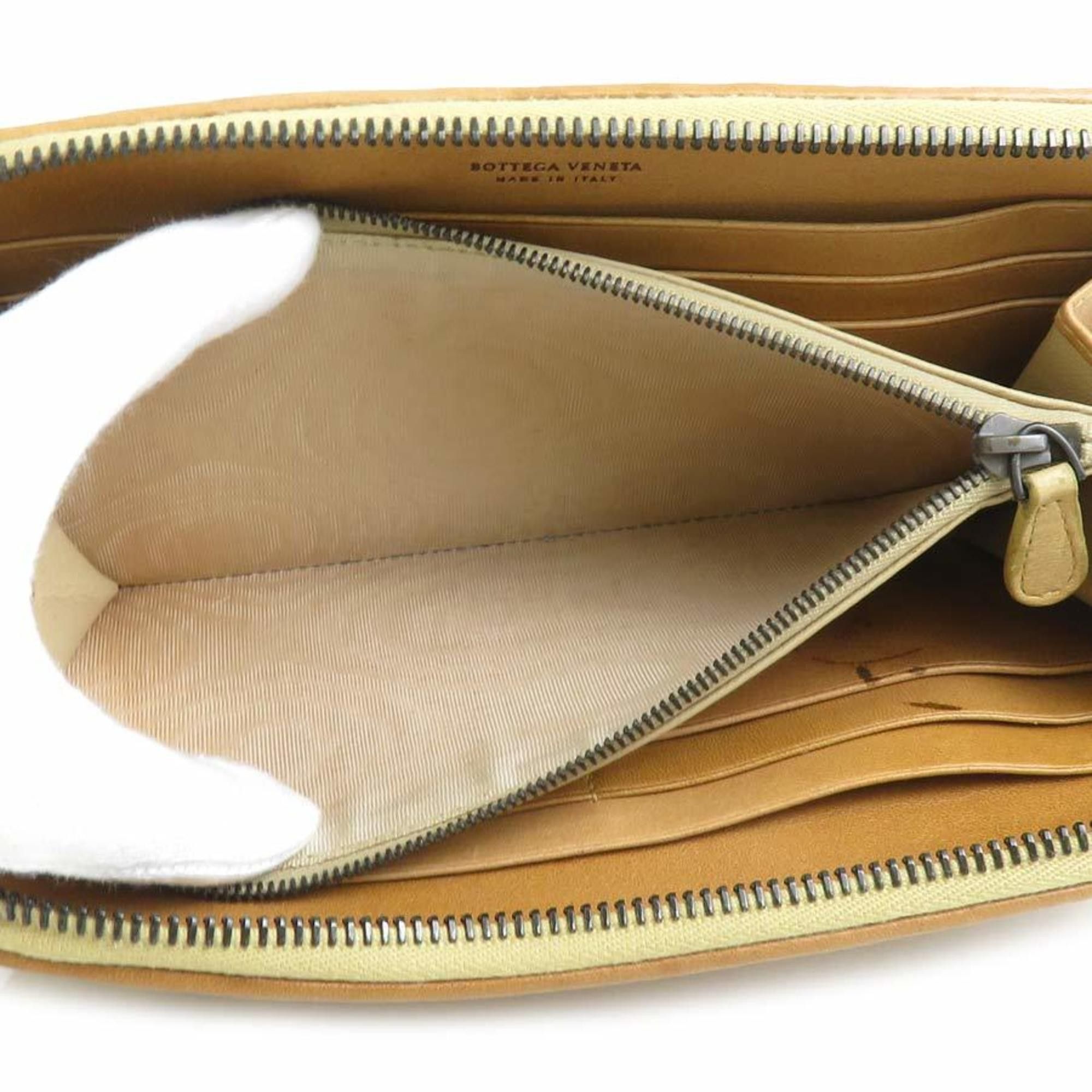 Bottega Veneta Bottega Veneta round zip long wallet in light brown intrecciato leather for men and women. Free shipping. h32011a Size ONE SIZE - 4 Thumbnail