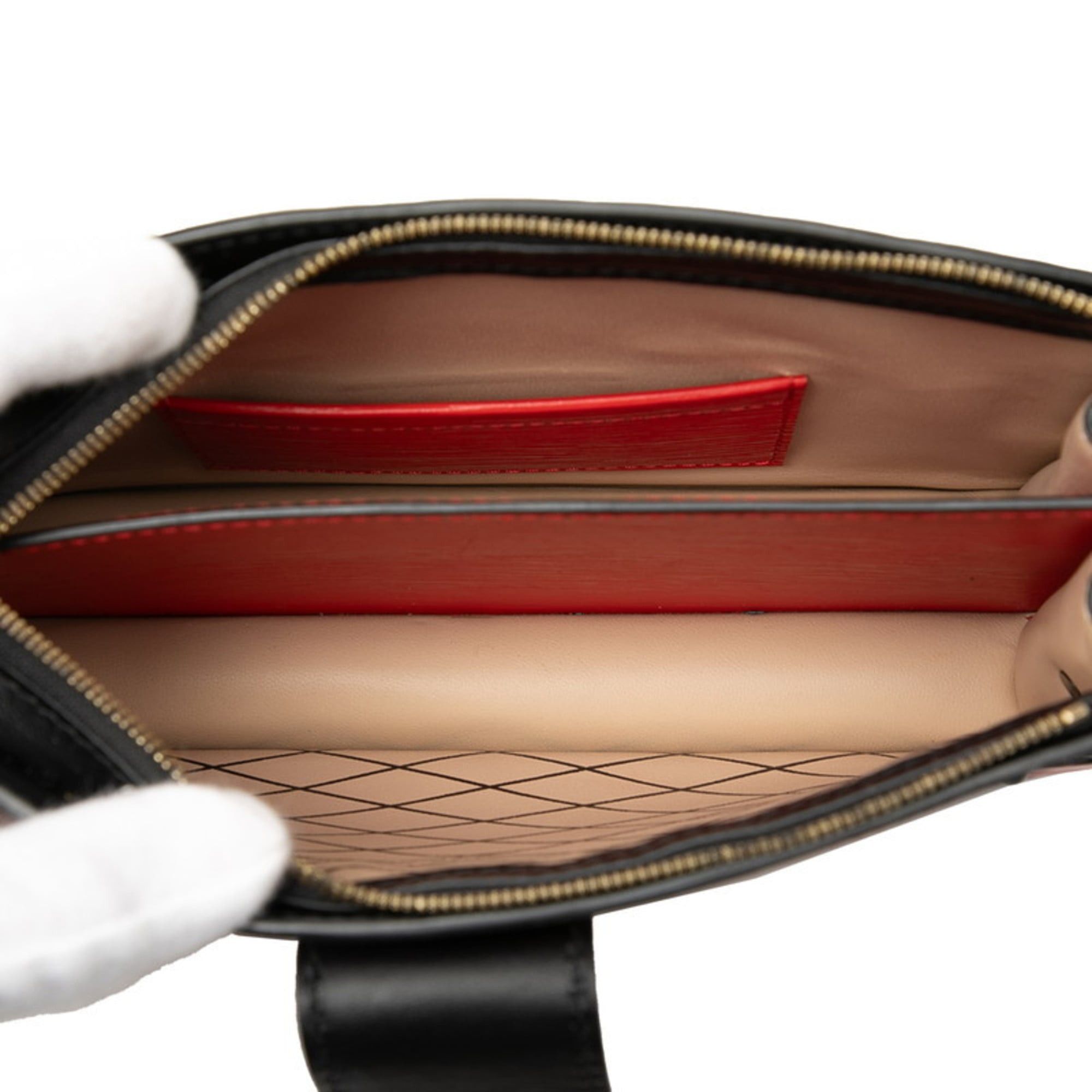 Louis Vuitton Louis Vuitton Epi Trunk Clutch Shoulder Bag 2WAY M51697 Rouge Black Leather Women's LOUIS VUITTON Size ONE SIZE - 5 Thumbnail