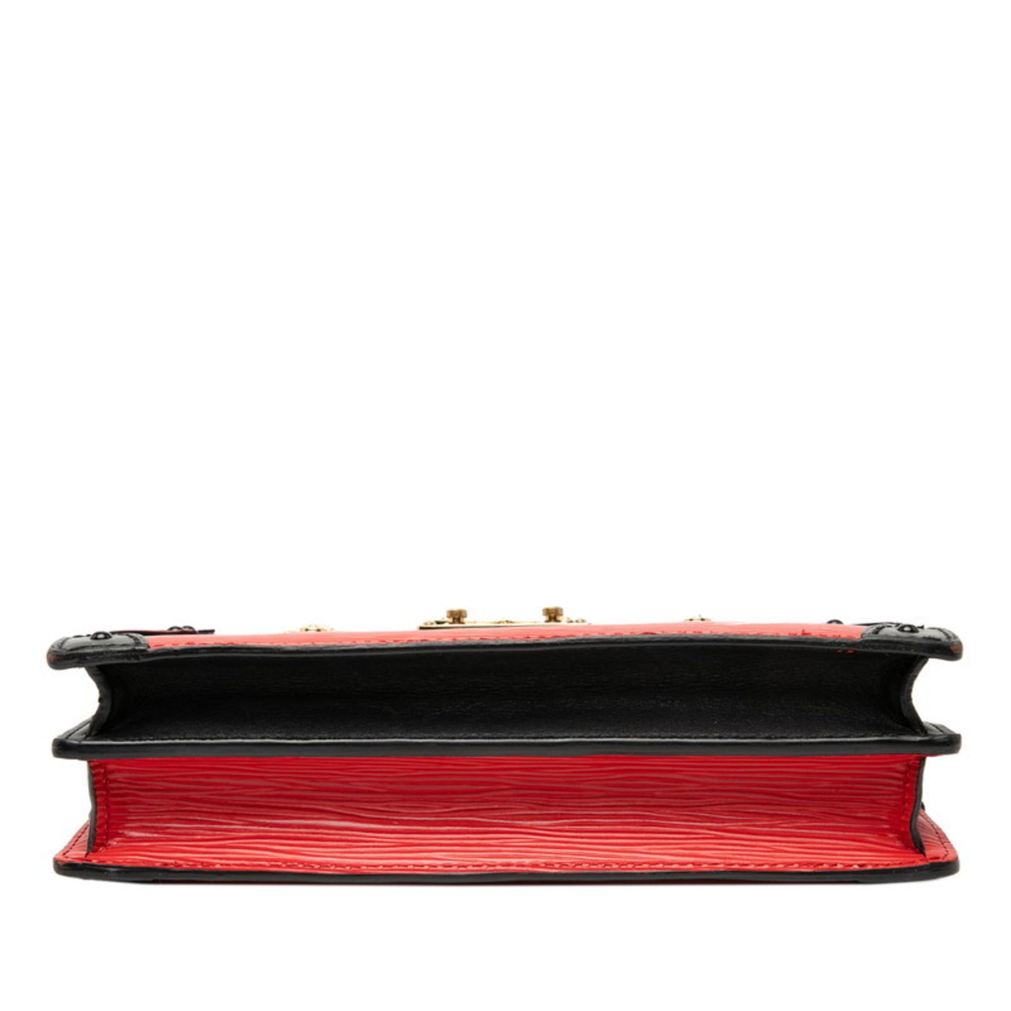Louis Vuitton Louis Vuitton Epi Trunk Clutch Shoulder Bag 2WAY M51697 Rouge Black Leather Women's LOUIS VUITTON Size ONE SIZE - 3 Thumbnail