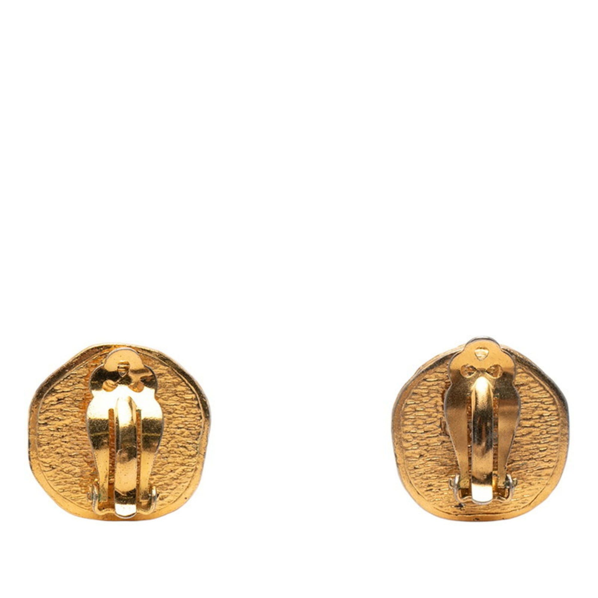 Chanel Chanel earrings, gold plated, women's, CHANEL Size ONE SIZE - 2 Thumbnail