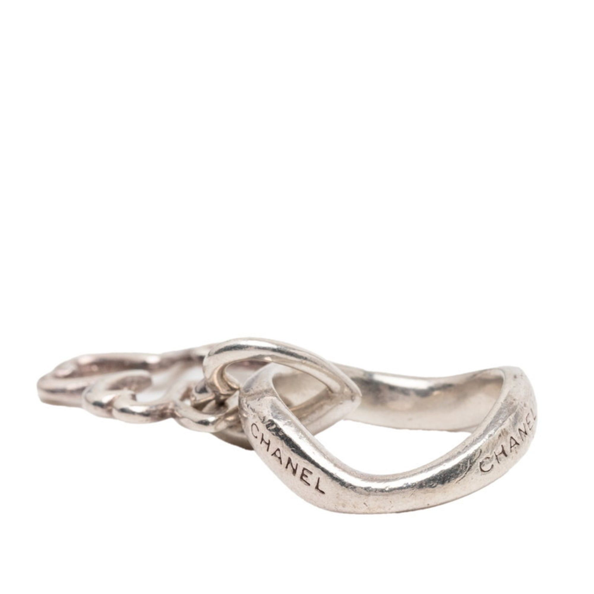 Chanel CHANEL clover motif ring in silver metal for women Size ONE SIZE - 5 Thumbnail