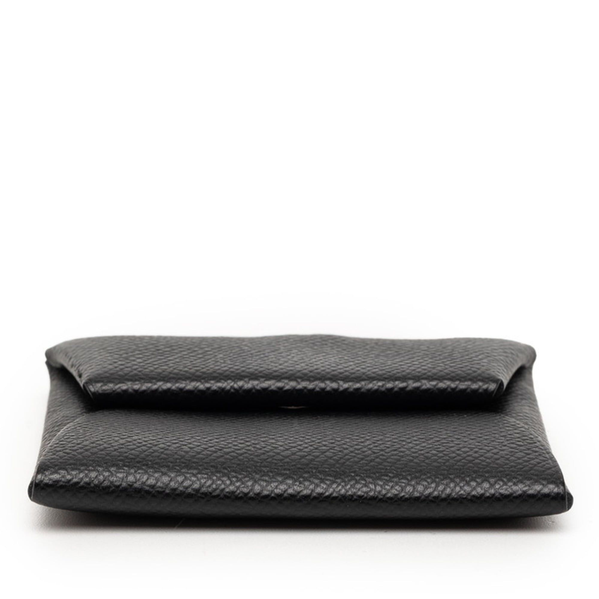 Hermes Hermès Bastia Wallet/Coin Purse Black Epsom Leather Women's HERMES Size ONE SIZE - 3 Thumbnail
