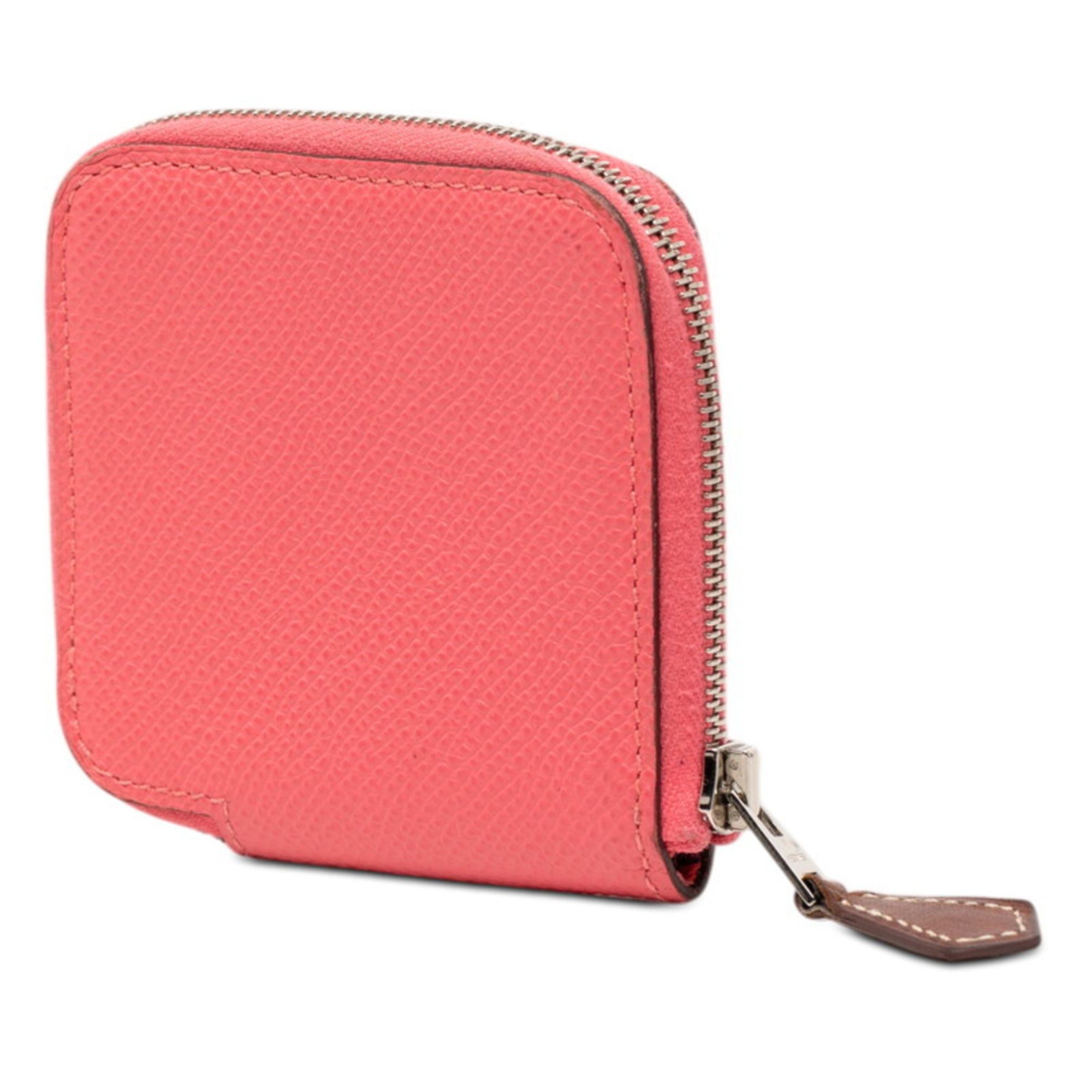 Hermes Hermès Azap Silkin Wallet/Coin Case, Rose Azalee Pink, Epsom Leather, Women's, HERMES Size ONE SIZE - 2 Thumbnail