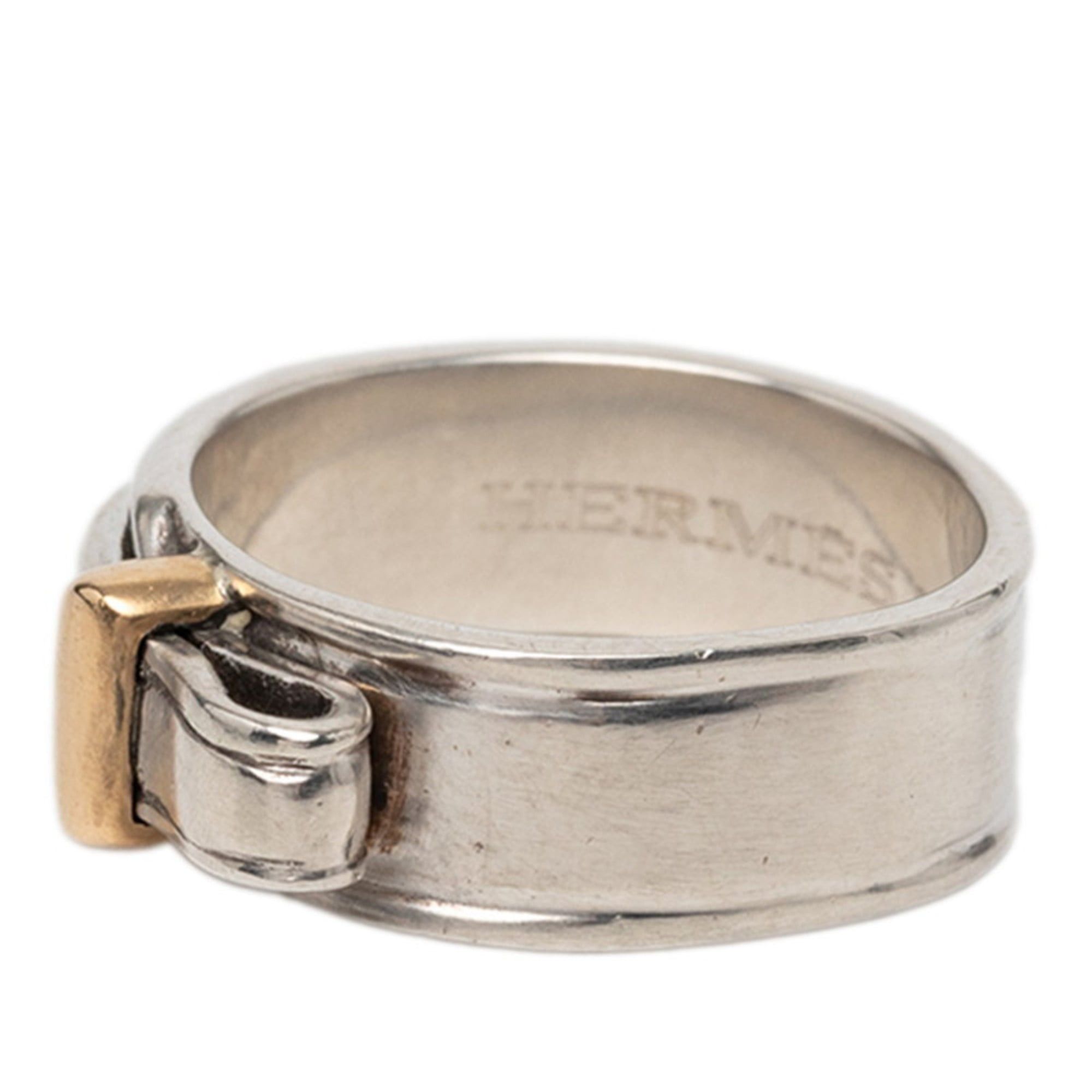 Hermes Hermes Artemis Ring #51 SV925 Silver Au750 Women's HERMES Size ONE SIZE - 2 Thumbnail