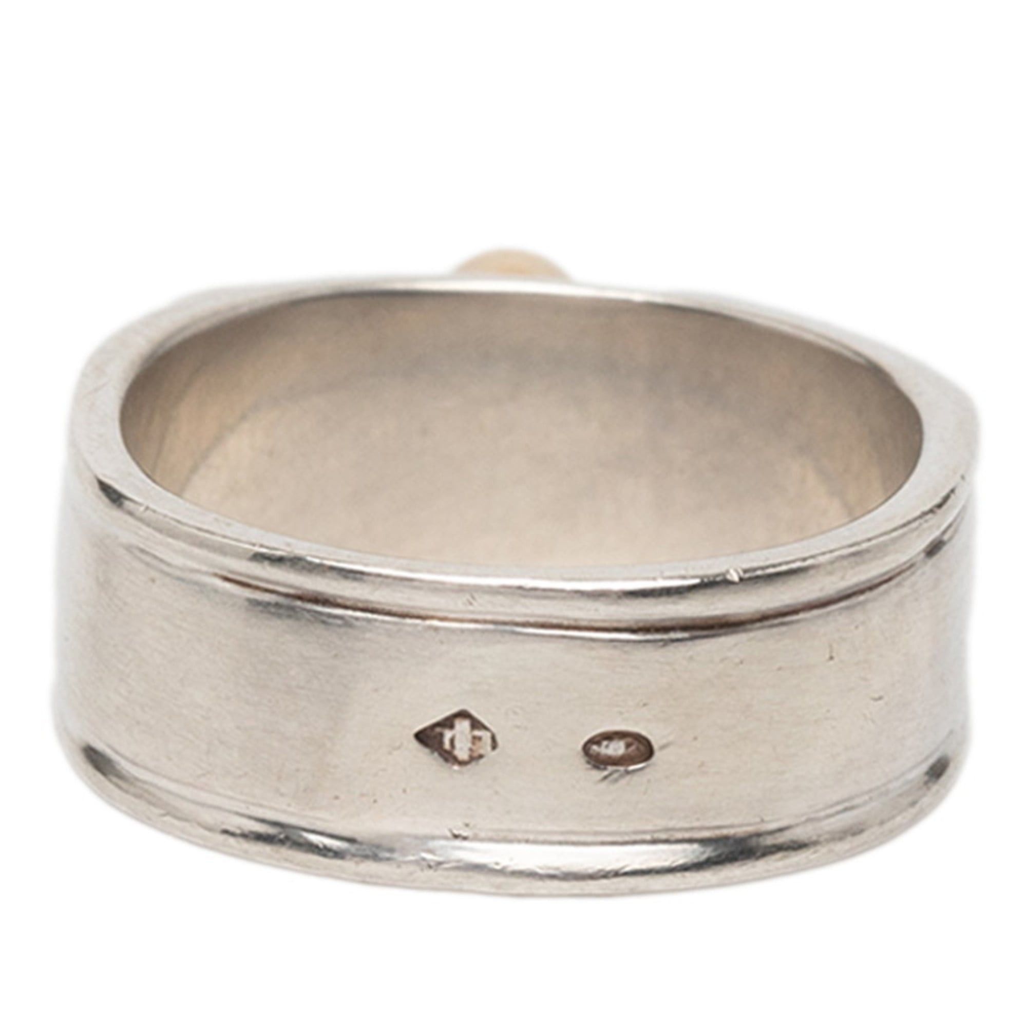 Hermes Hermes Artemis Ring #51 SV925 Silver Au750 Women's HERMES Size ONE SIZE - 3 Thumbnail