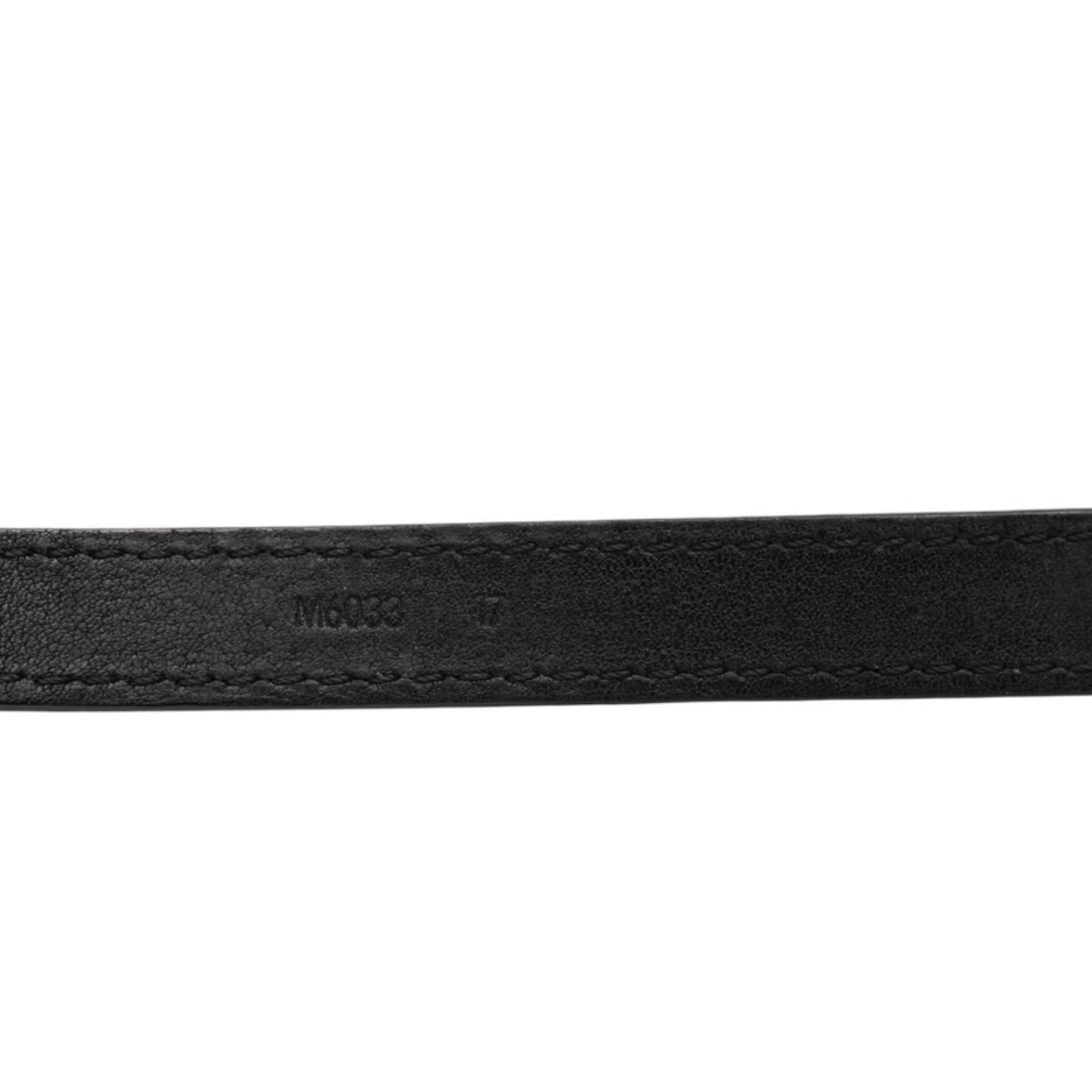 Louis Vuitton Louis Vuitton Boxed Bracelet, Size 17, M6033, Black Leather, Women's, LOUIS VUITTON Size ONE SIZE - 7 Thumbnail