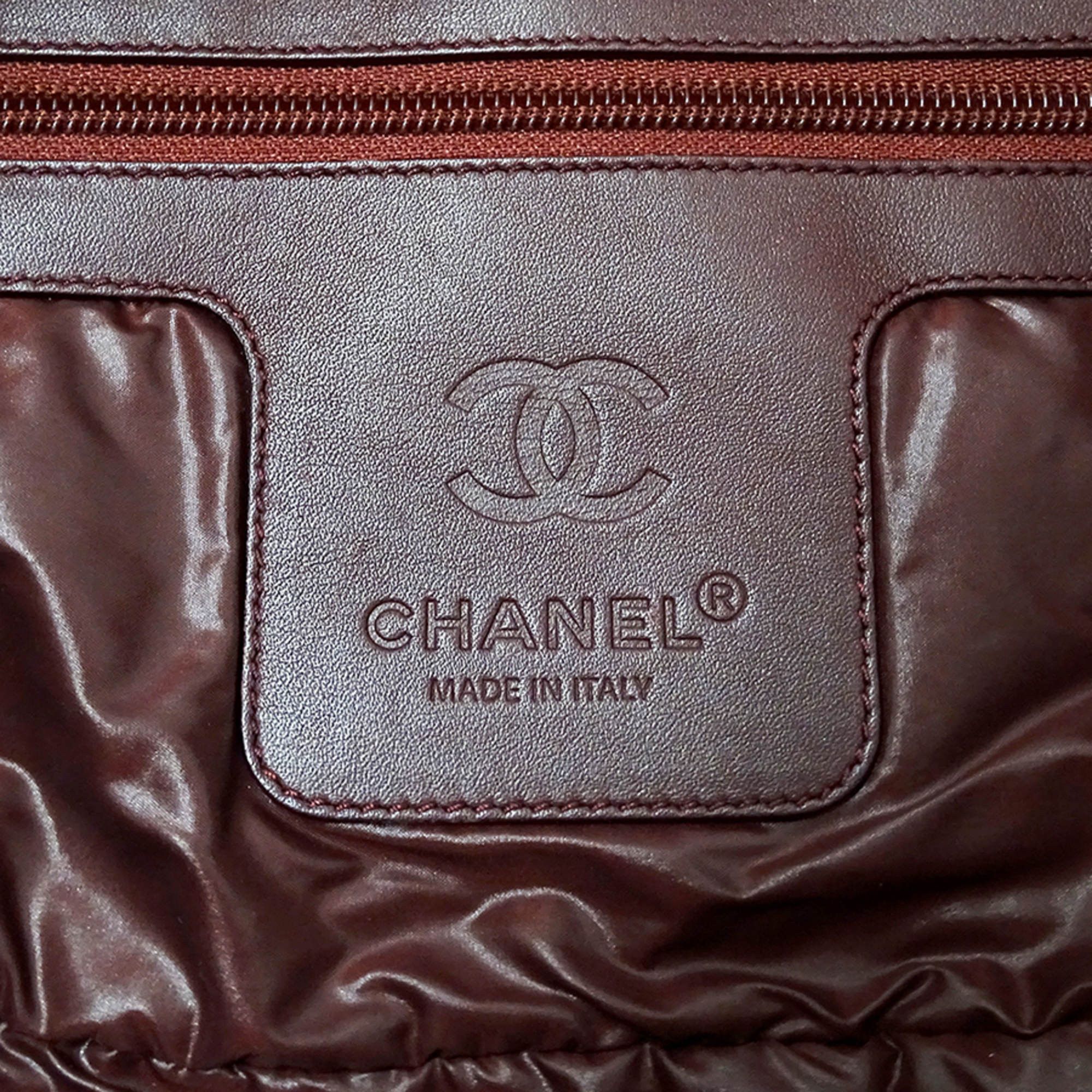 Chanel CHANEL Coco Cocoon Tote MM Handbag, Women's, Black Nylon Bag with Silver Hardware, A48611 Size ONE SIZE - 6 Thumbnail