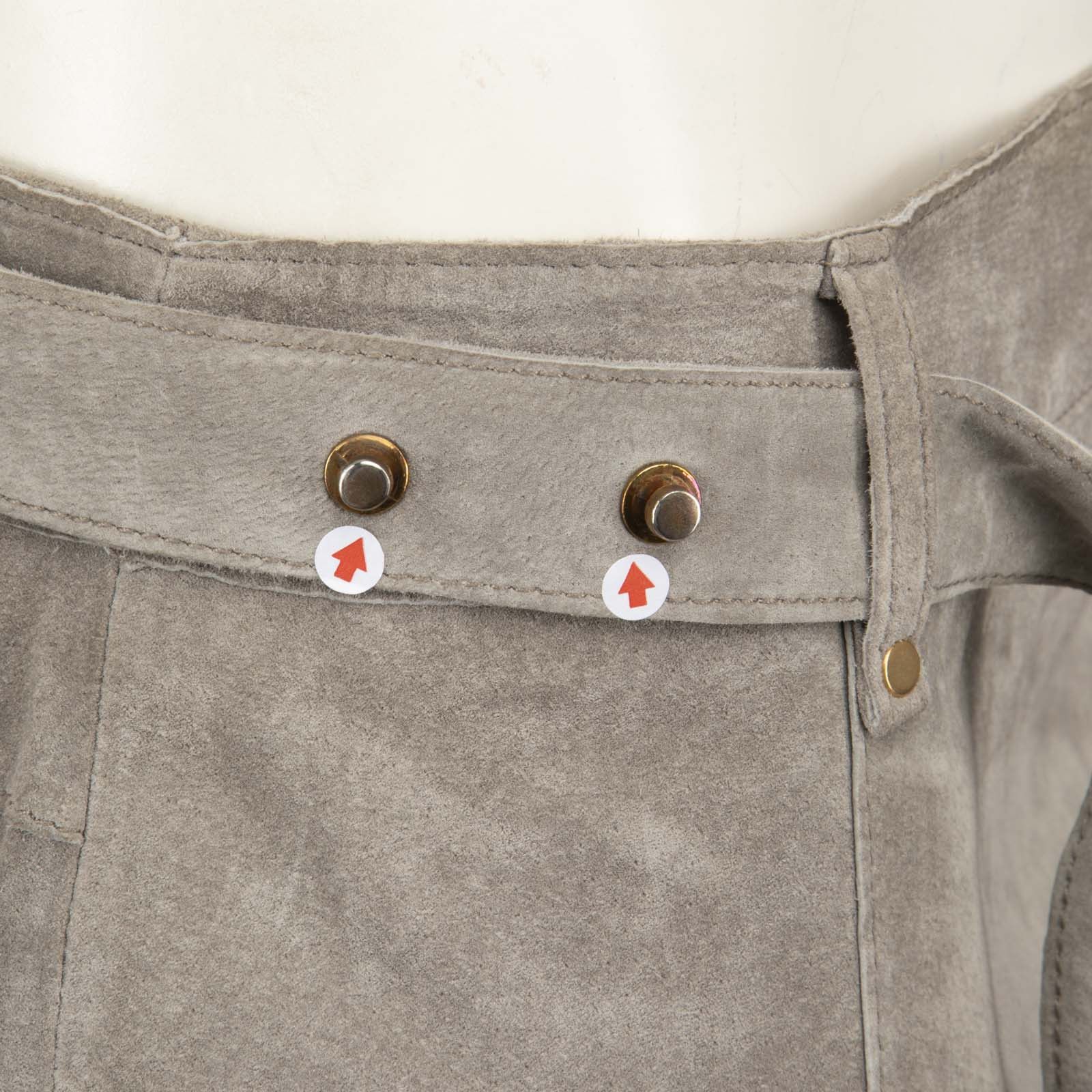 Max Mara Weekend Max Mara Grey Suede Belted Skirt Size 27" / US 4 / IT 40 - 7 Thumbnail