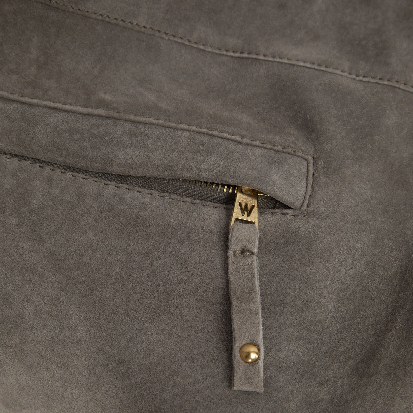 Max Mara Weekend Max Mara Grey Suede Belted Skirt Size 27" / US 4 / IT 40 - 3 Thumbnail