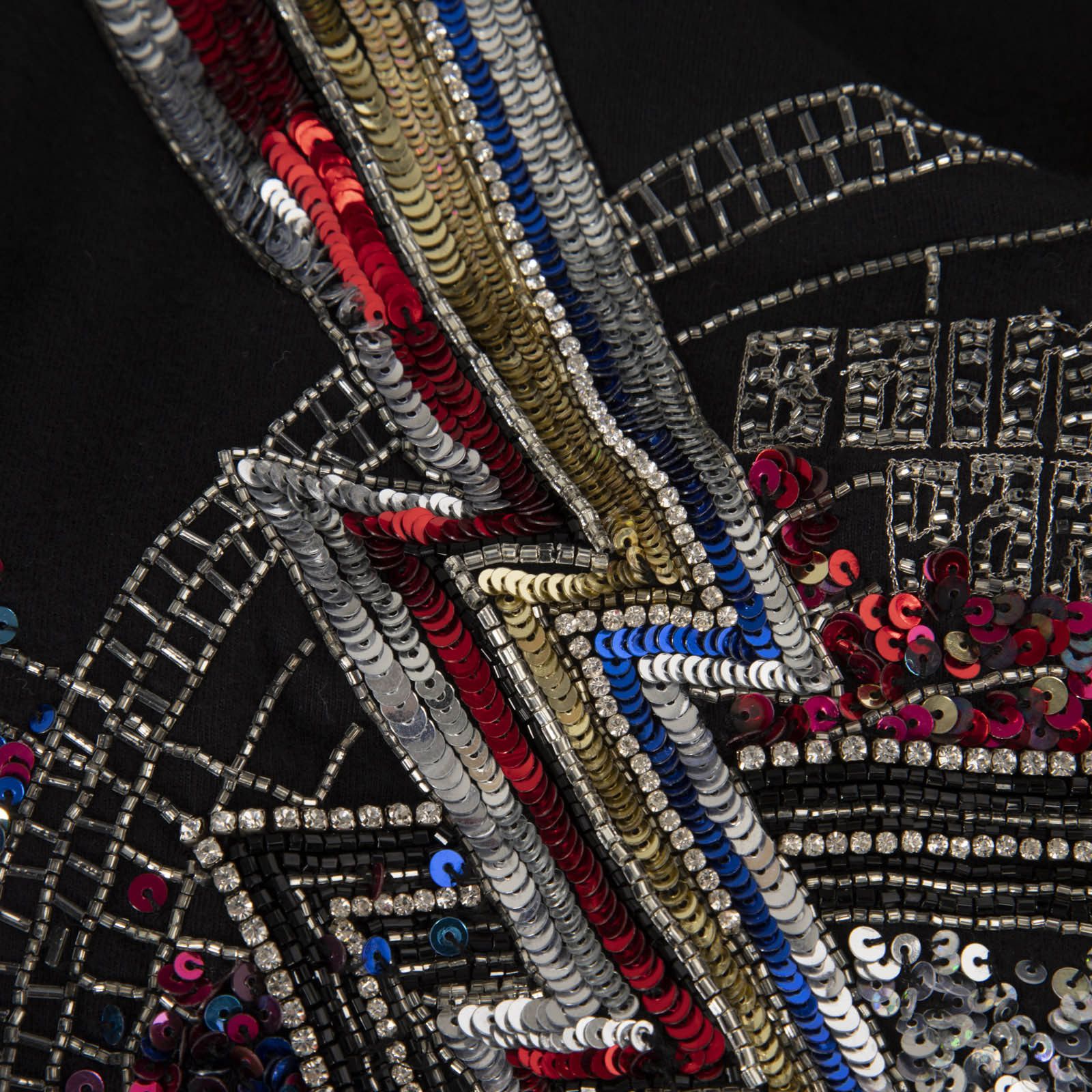 Balmain Graphic Sequinned Sleeveless Top Size L / US 10 / IT 46 - 3 Thumbnail