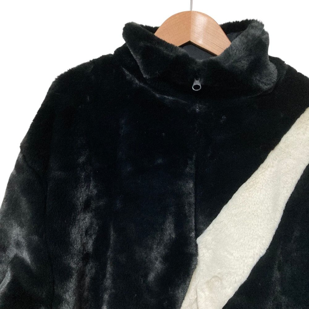 Other Other Nike Big Swoosh Faux Fur Jacket Fur Outerwear DUTY FREE for USA Size ONE SIZE - 3 Thumbnail